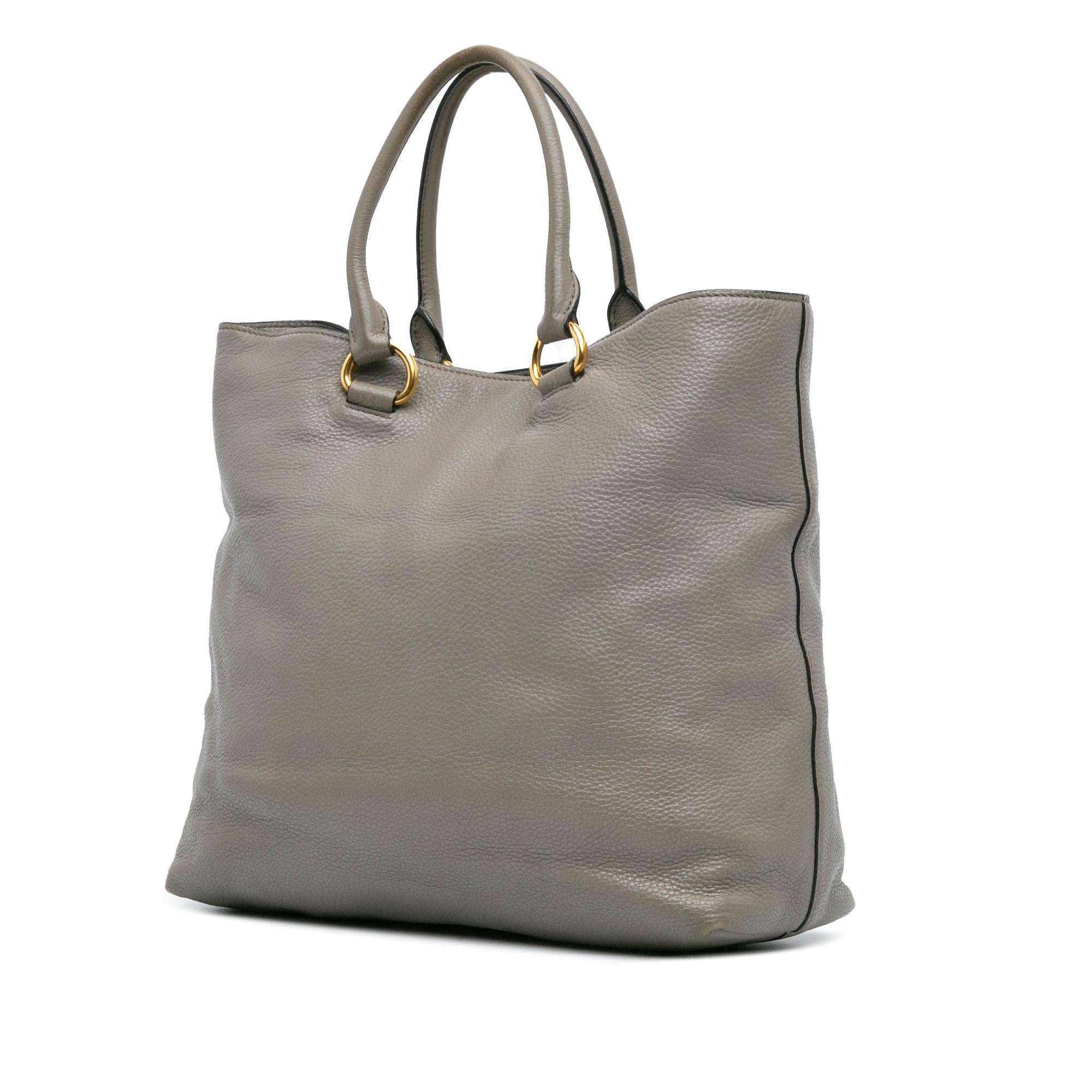 Prada Vitello Daino Satchel (SHG-pHr9bF)