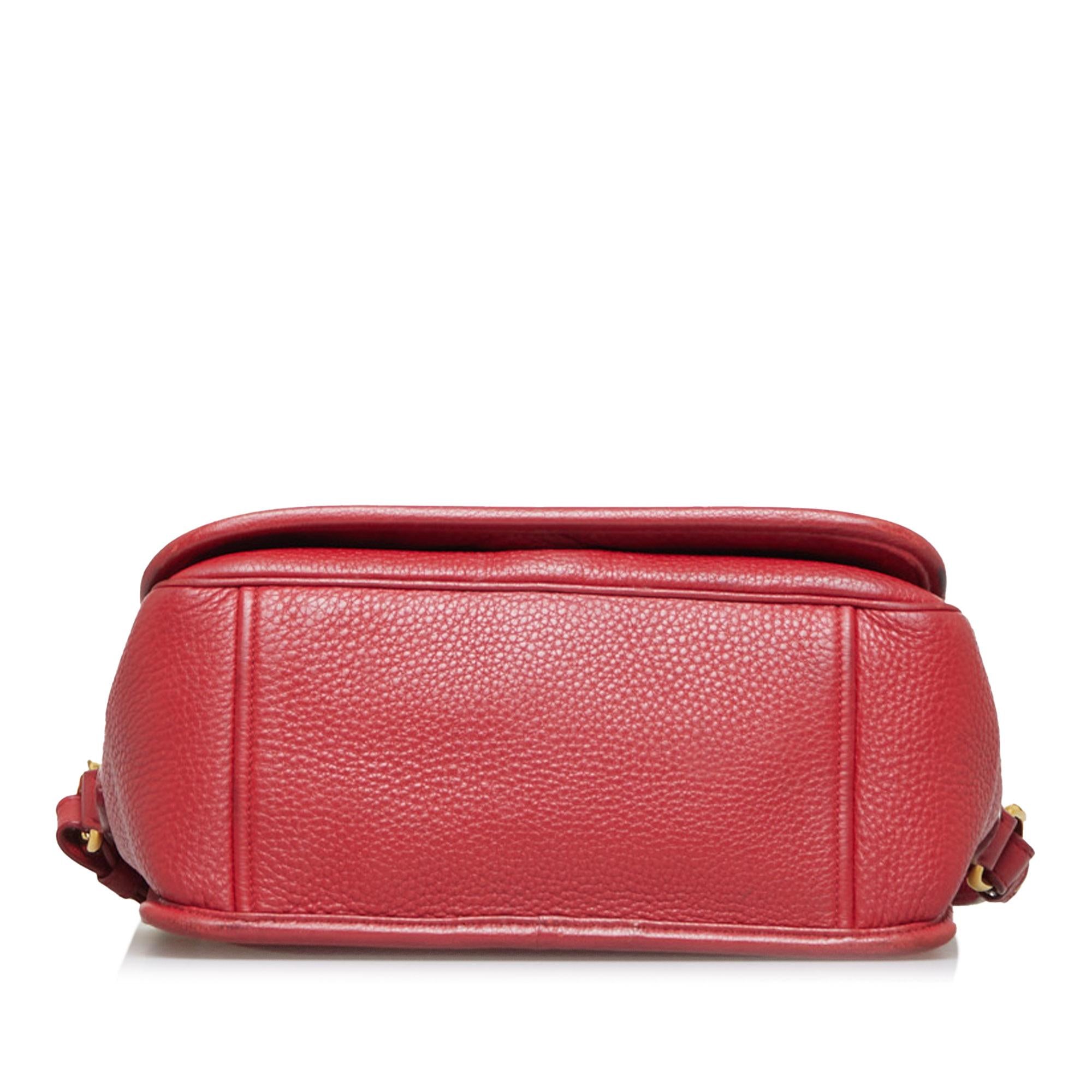 Prada Vitello Daino Small Flap Crossbody Bag (SHG-fcww1Y)