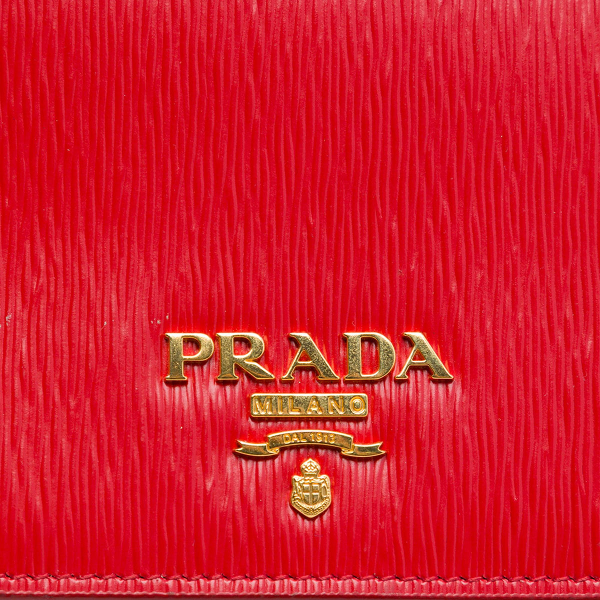 Prada Vitello Move Clutch with Chain