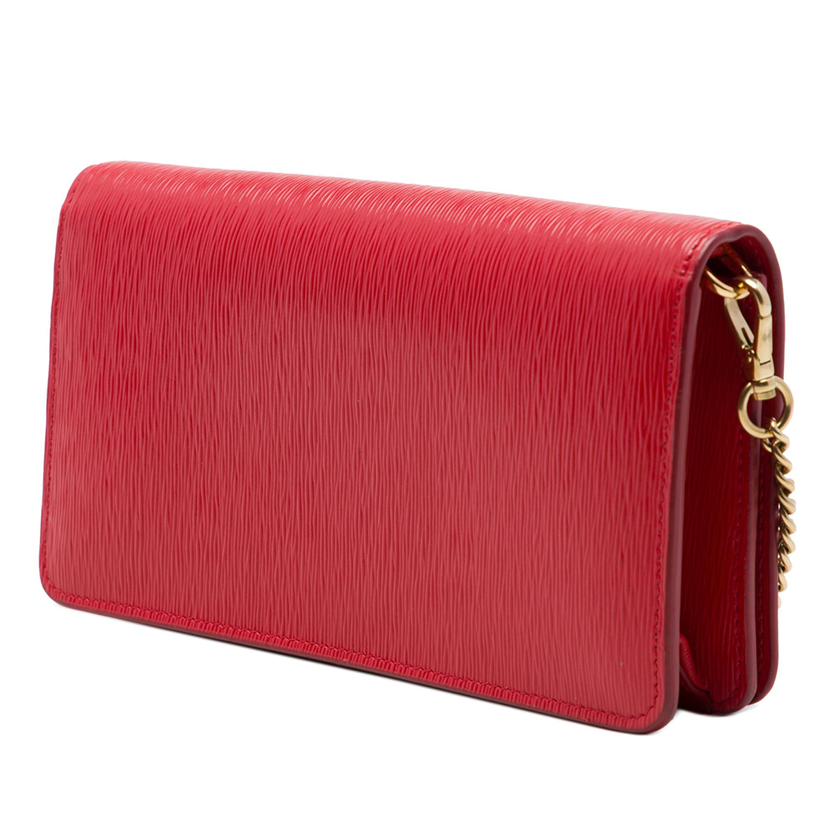 Prada Vitello Move Clutch with Chain