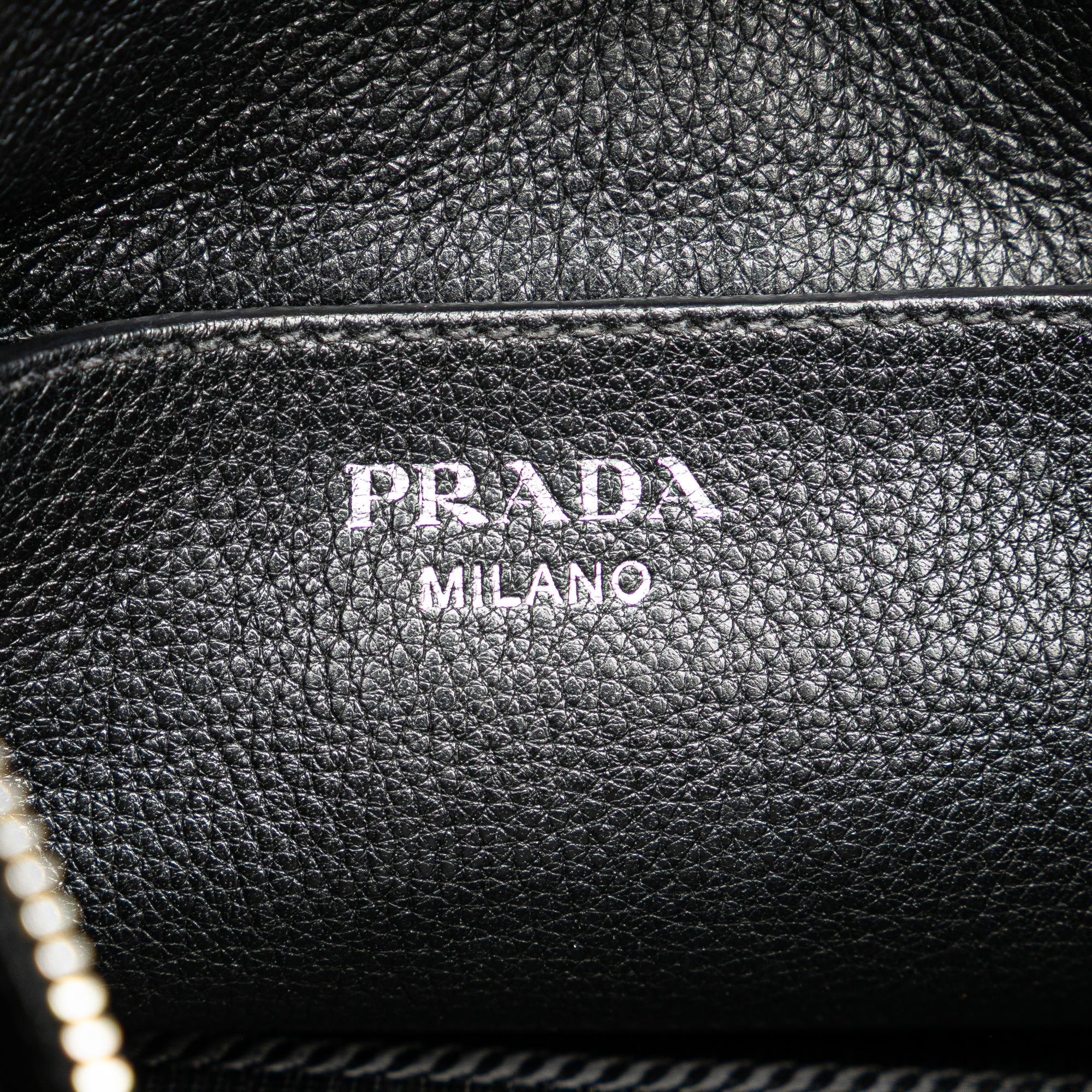 Prada Vitello Phenix Double Zip Crossbody