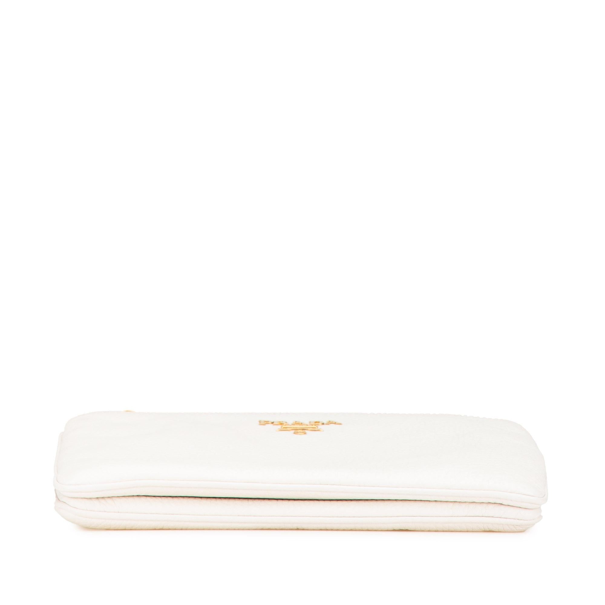 Prada Vitello Phenix Double Zip Crossbody