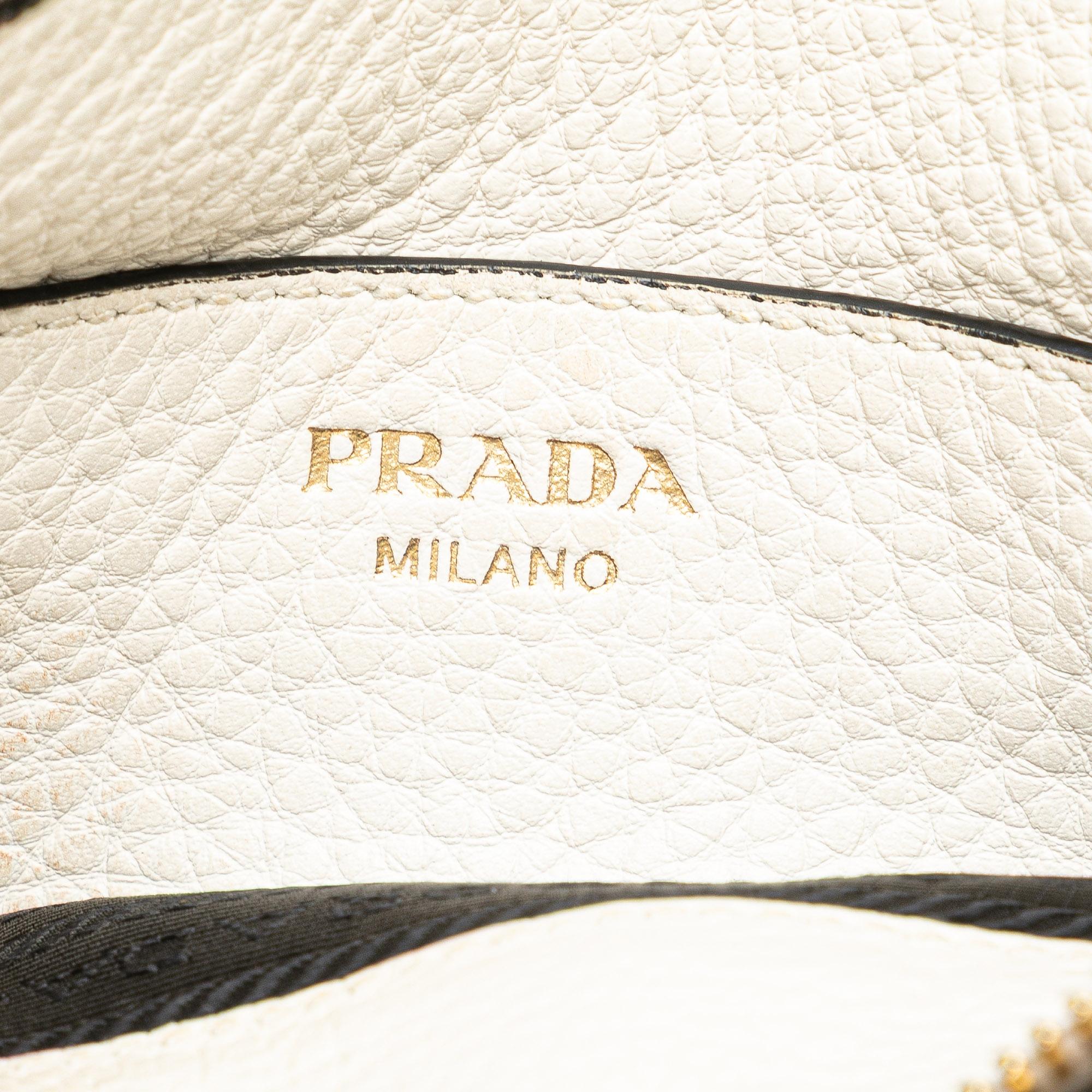 Prada Vitello Phenix Double Zip Crossbody