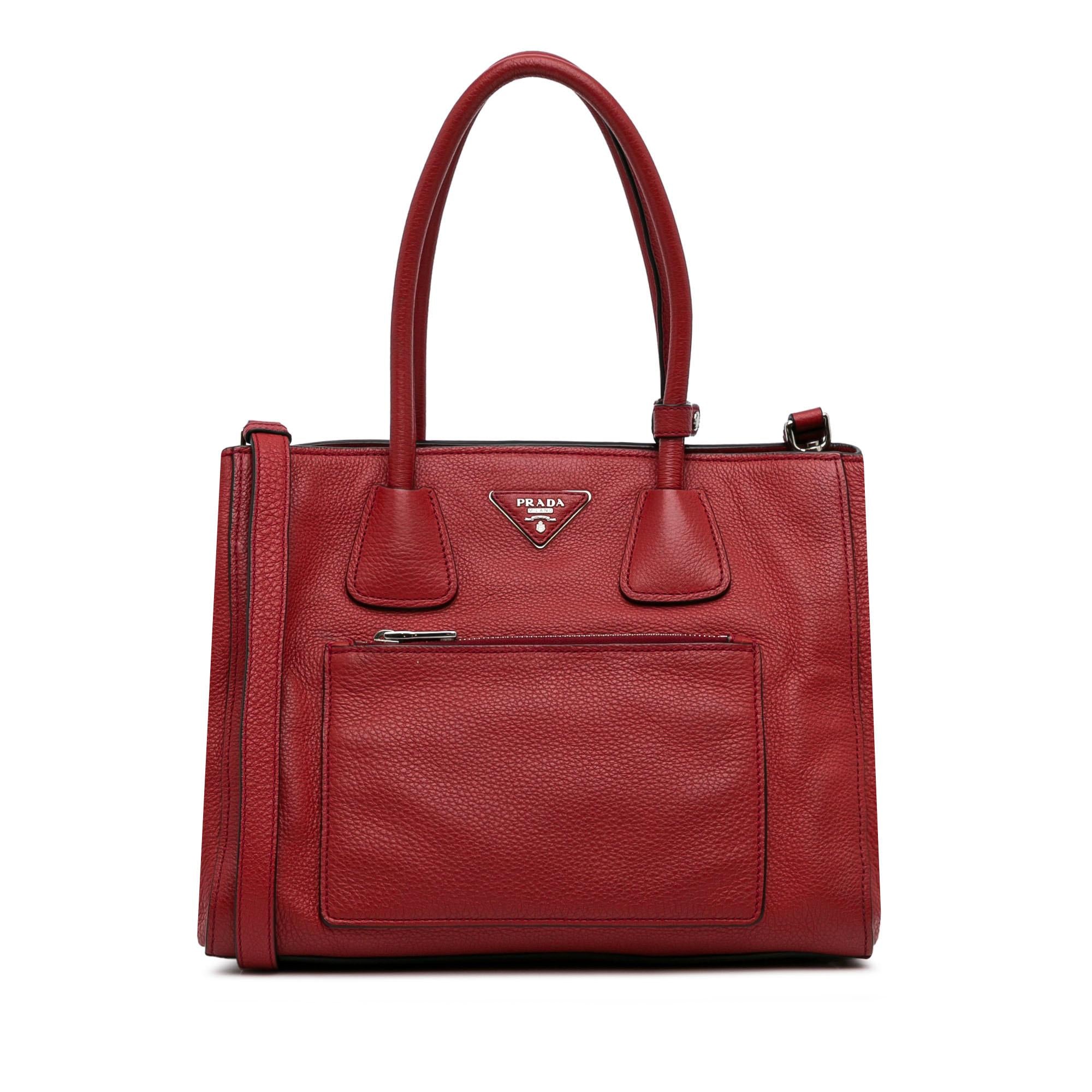 Prada Vitello Phenix Pocket Satchel (SHG-MTduEh)