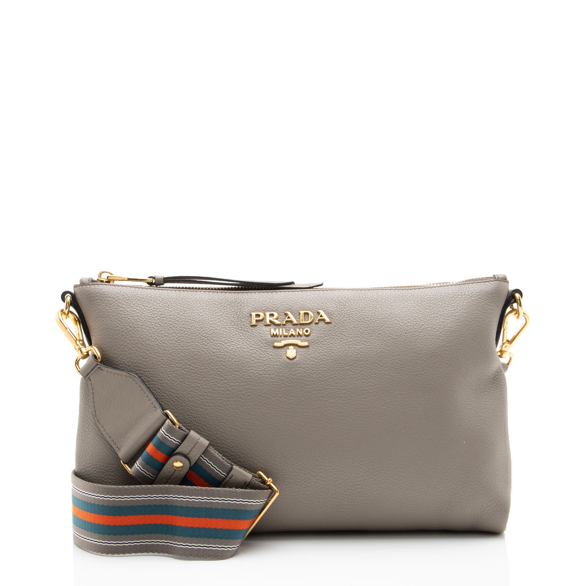 Prada Vitello Phenix Zip Crossbody