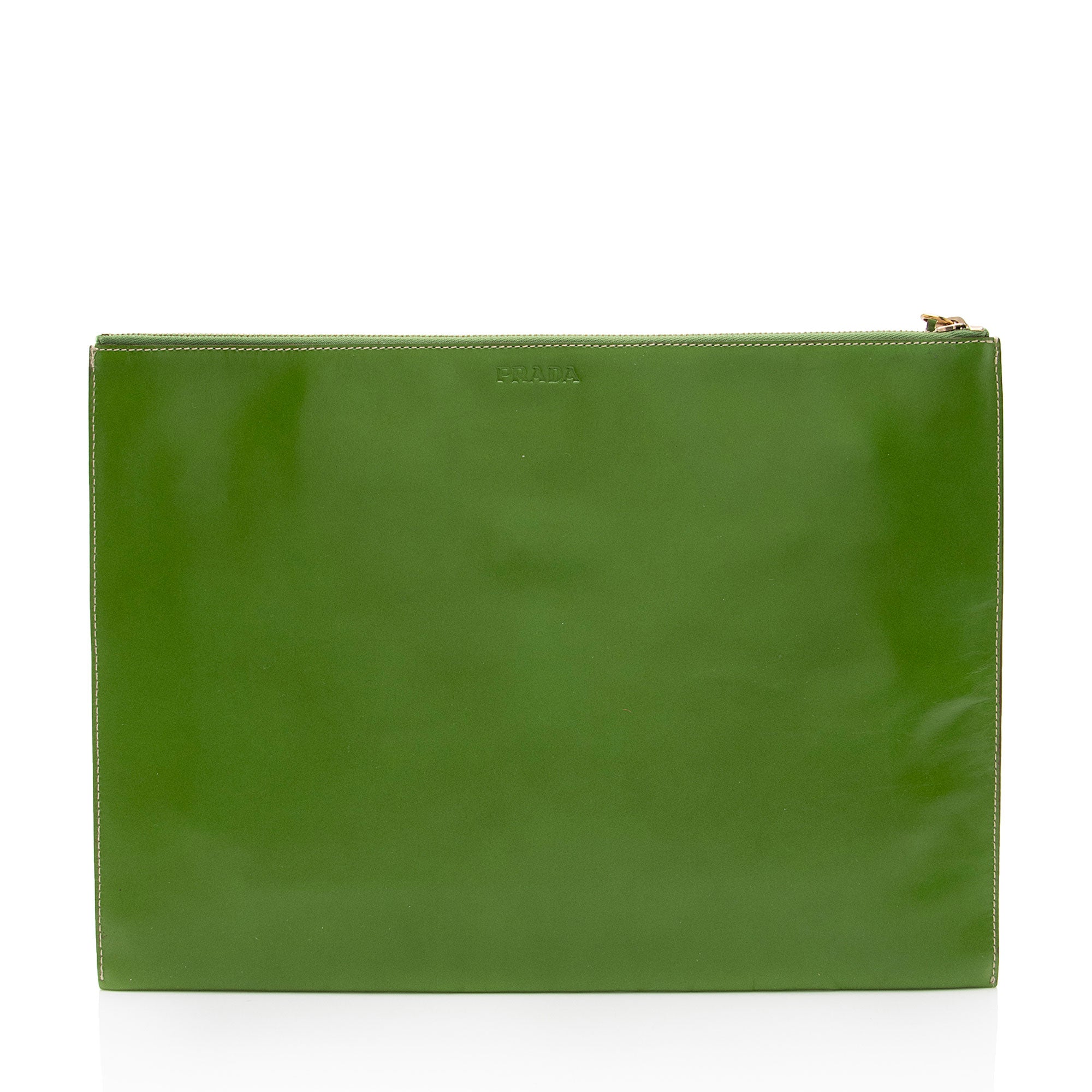 Prada Vitello Pocket Zip Pouch (SHF-roWUm3)