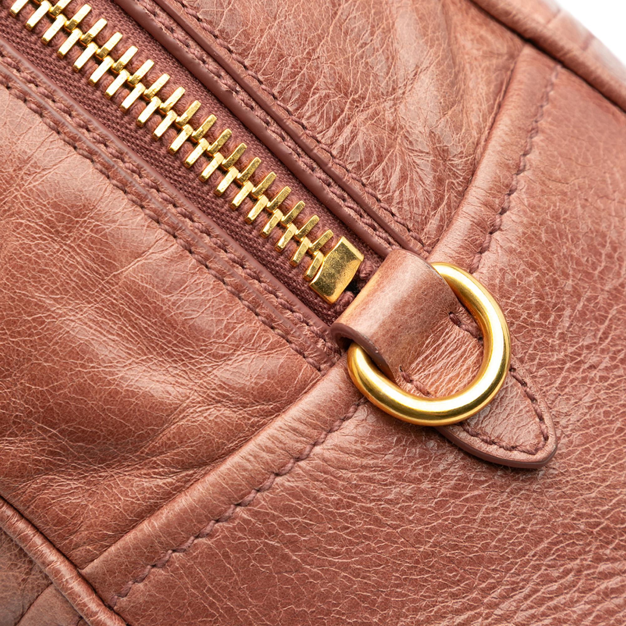 Prada Vitello Shine Bauletto Satchel