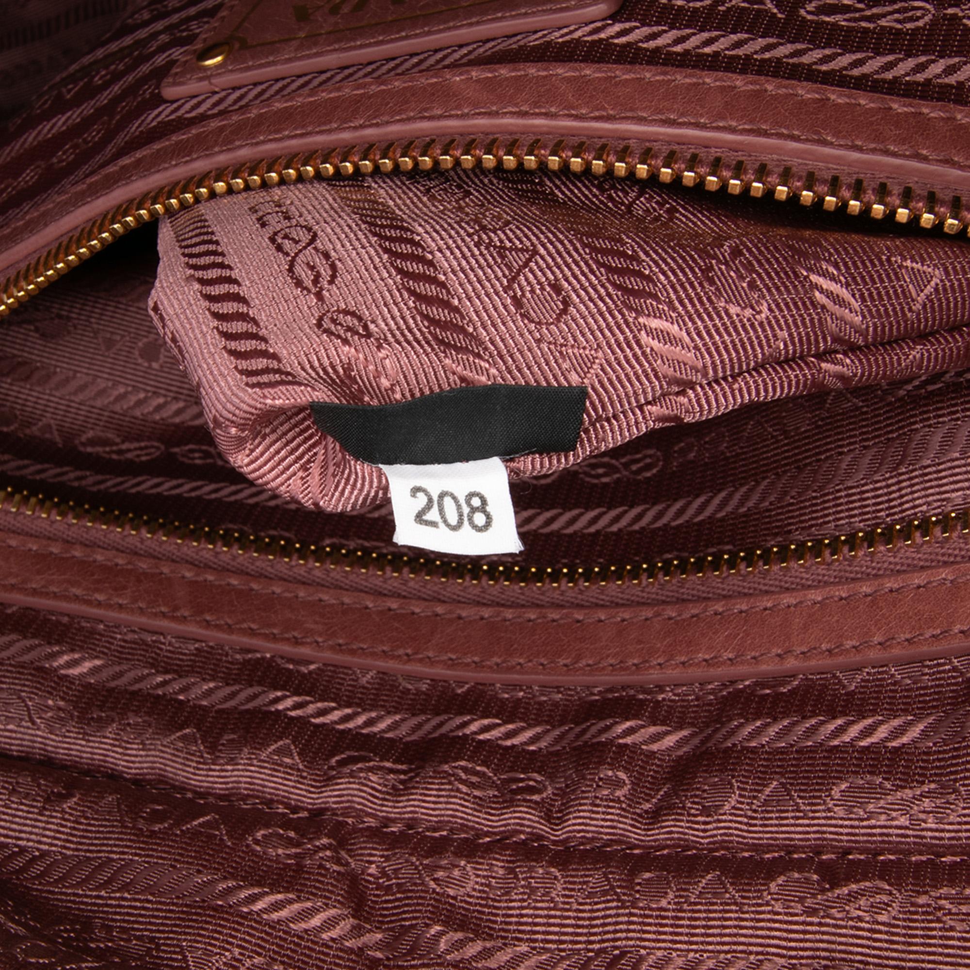 Prada Vitello Shine Bauletto Satchel