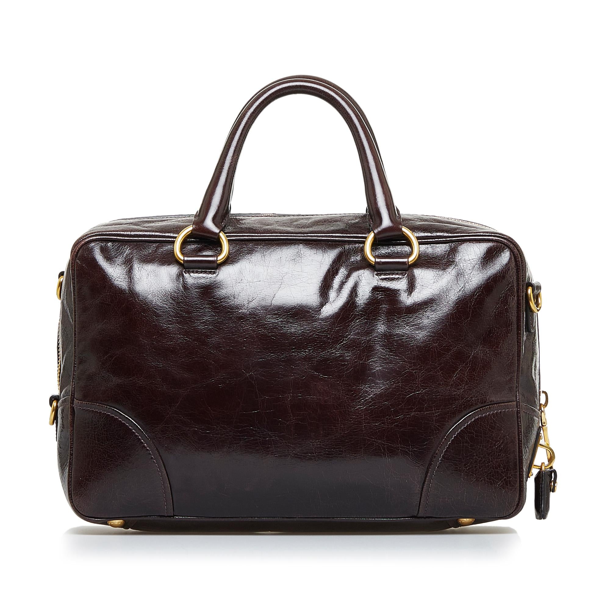 Prada Vitello Shine Satchel (SHG-SaINqk)
