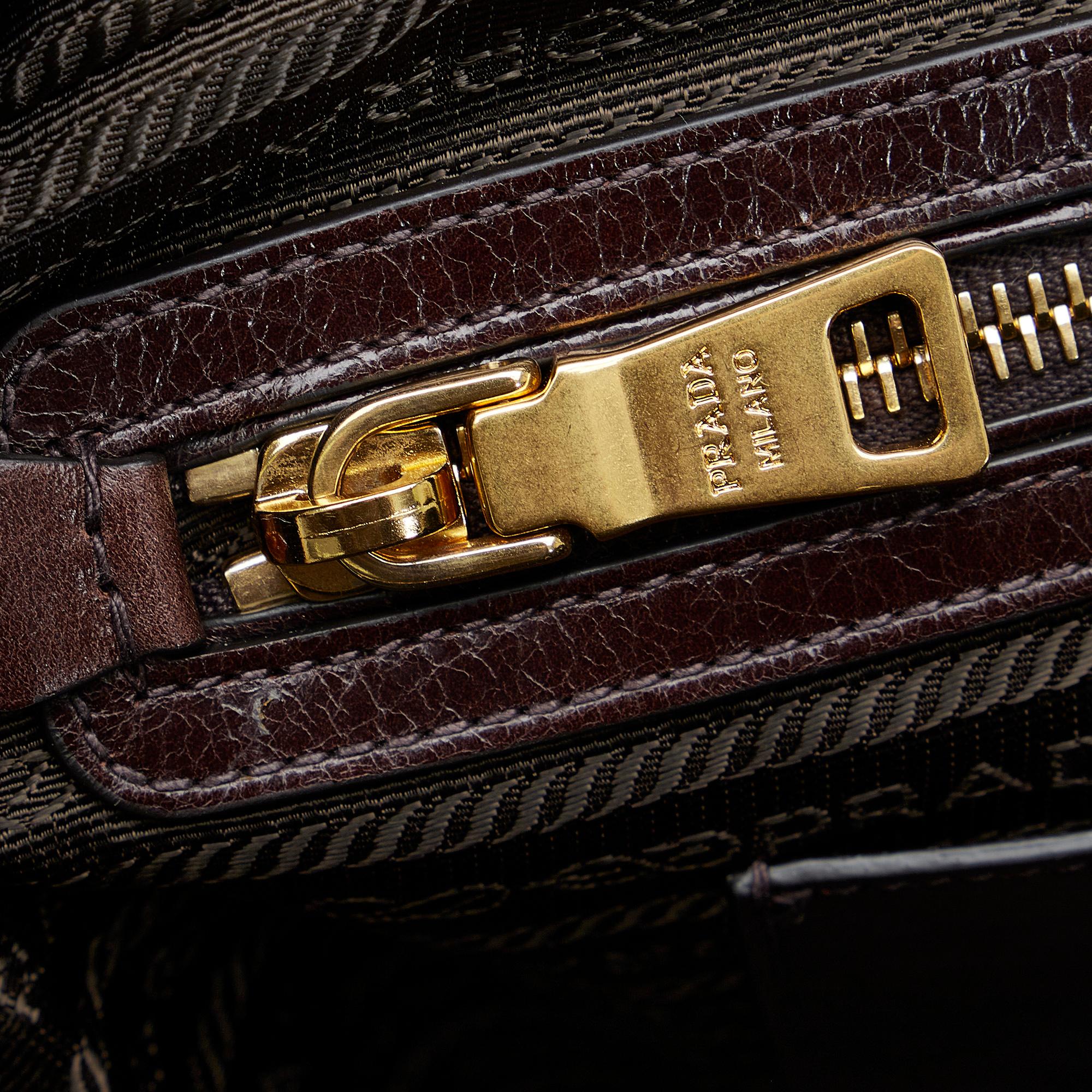 Prada Vitello Shine Satchel (SHG-SaINqk)