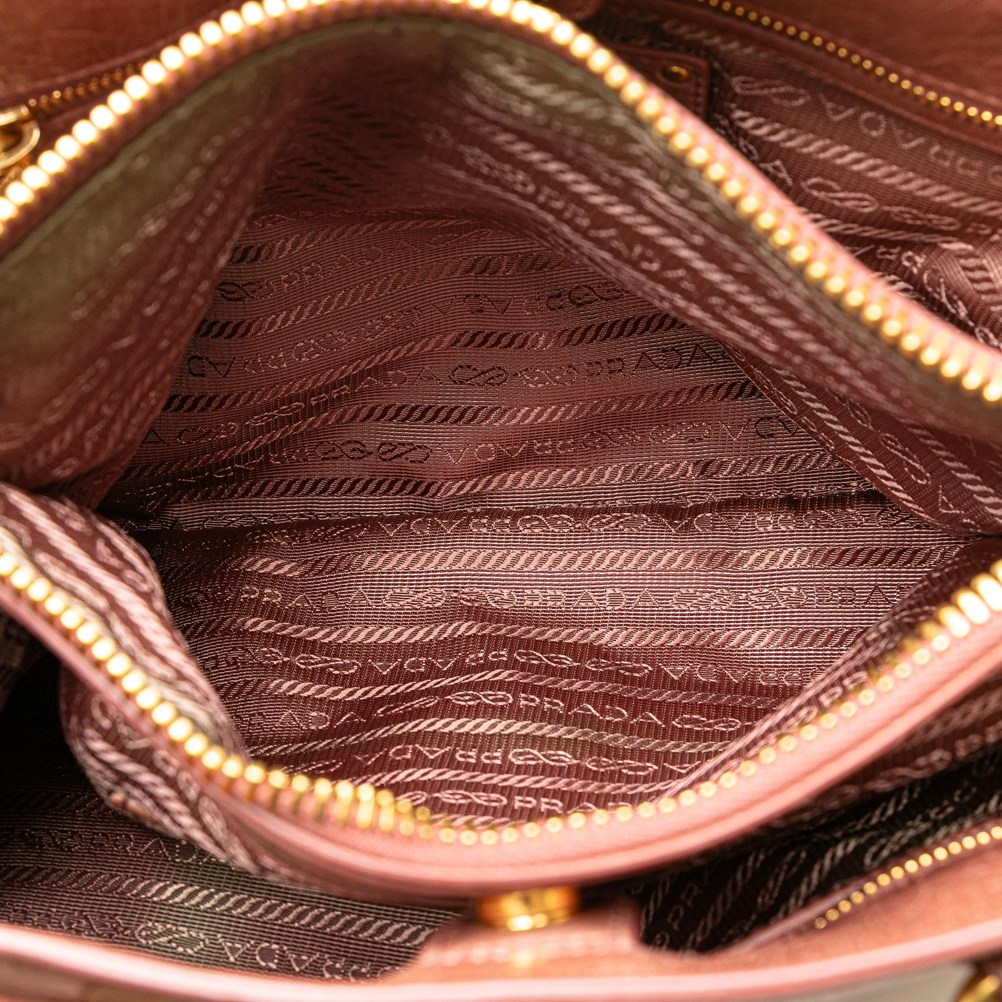 Prada Vitello Shine Satchel