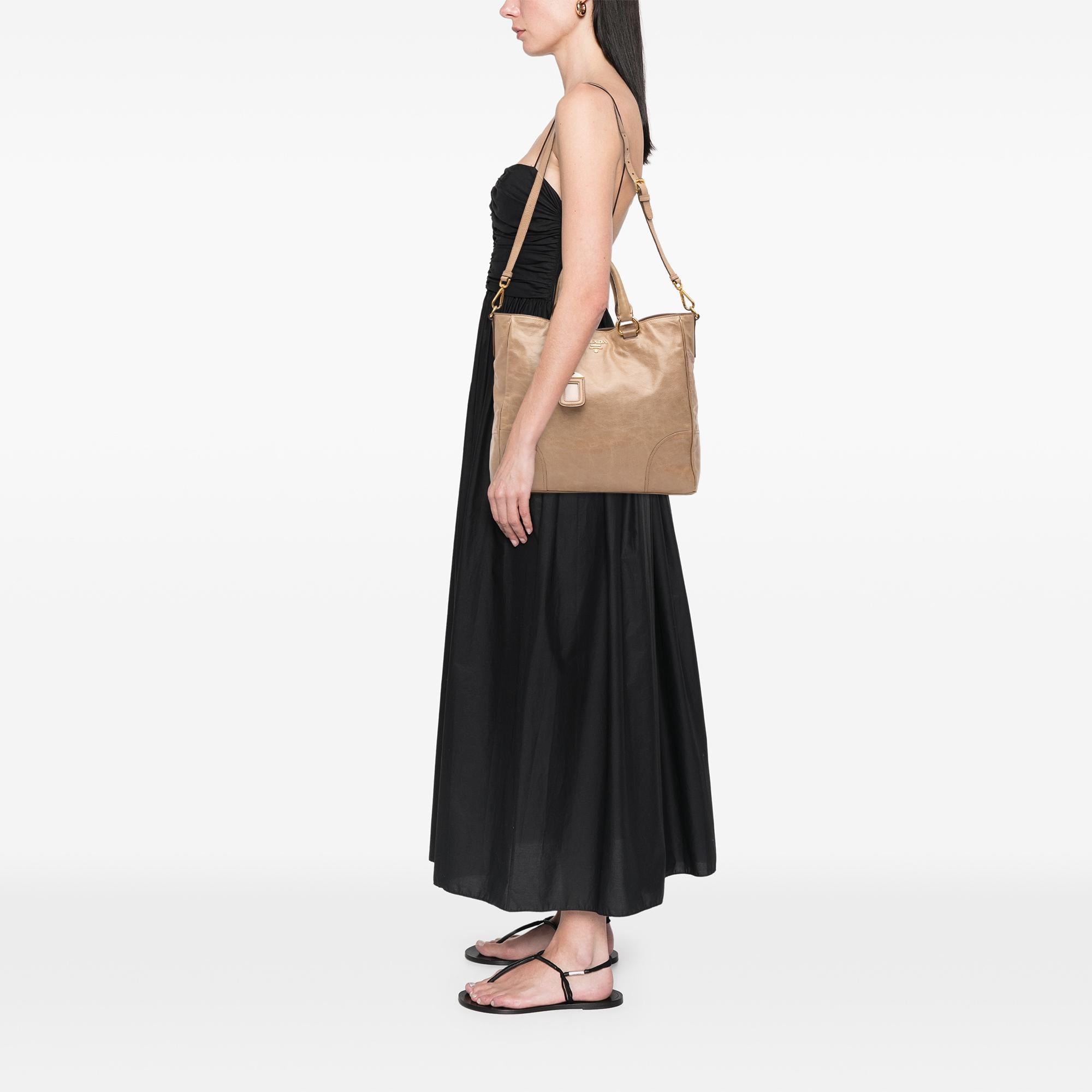 Prada Vitello Shine Satchel