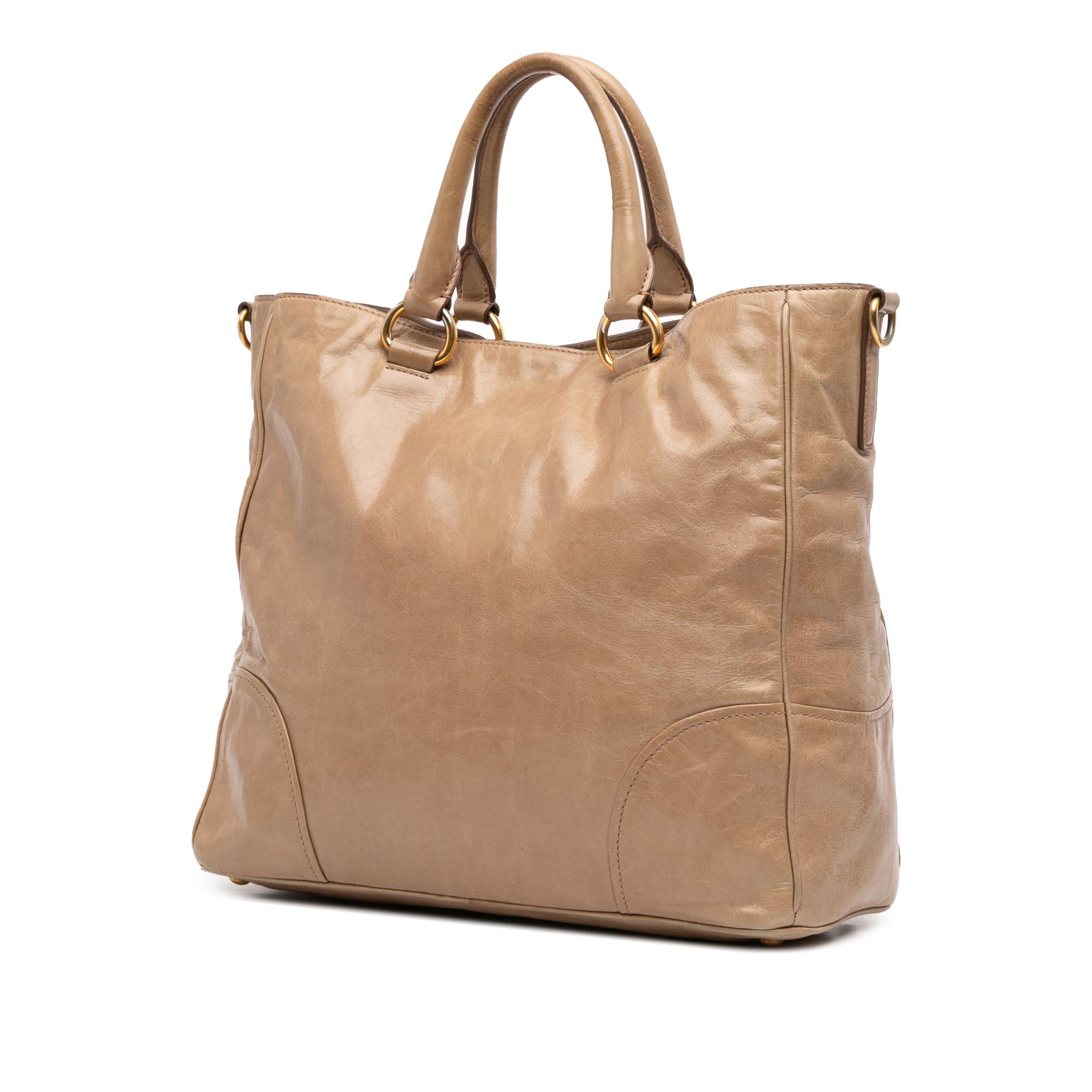 Prada Vitello Shine Satchel
