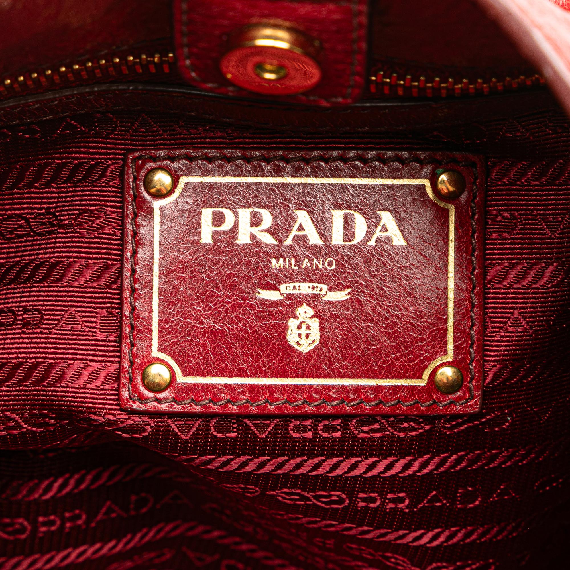 Prada Vitello Shine Shoulder Bag