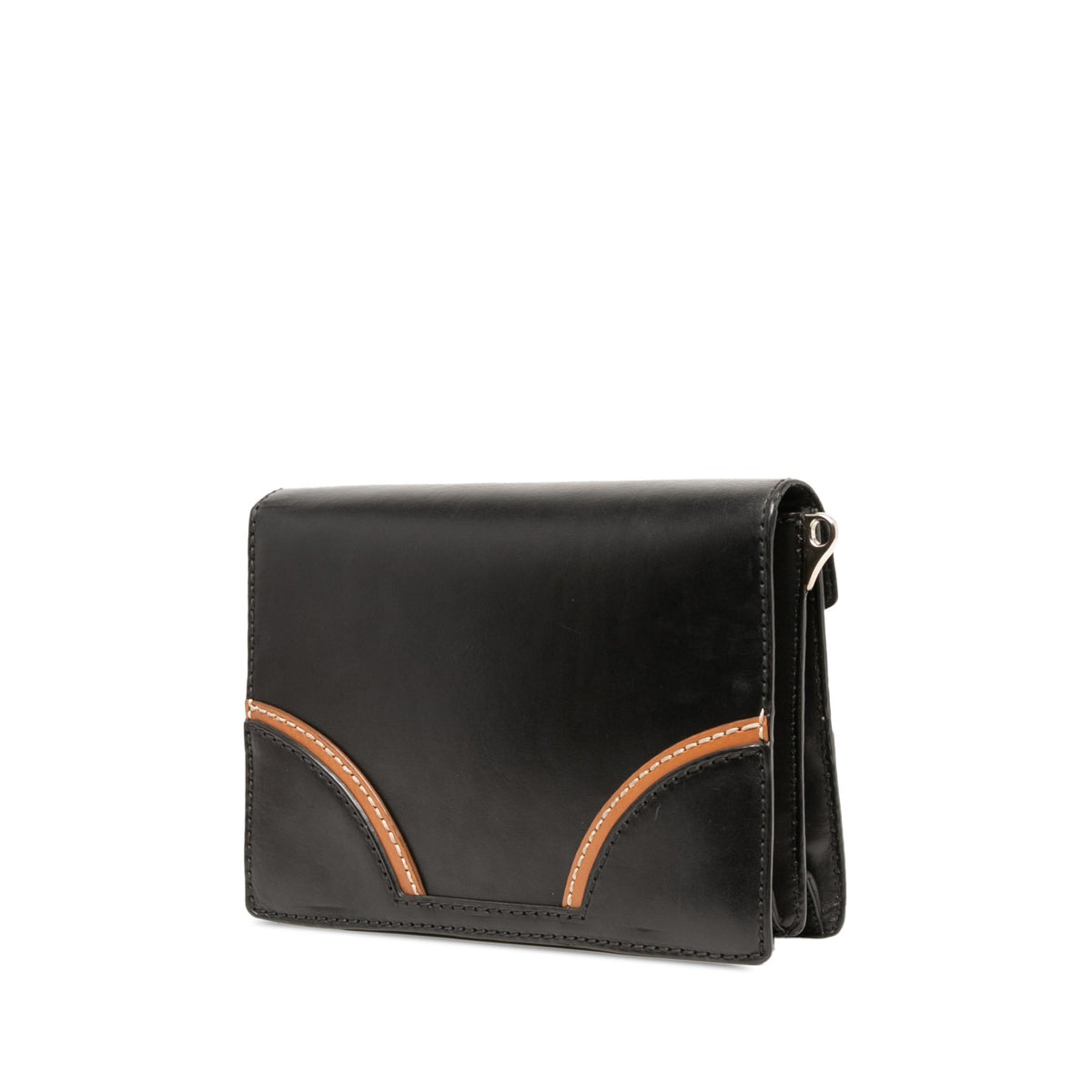 Prada Vitello Stitched Sound Lock Satchel