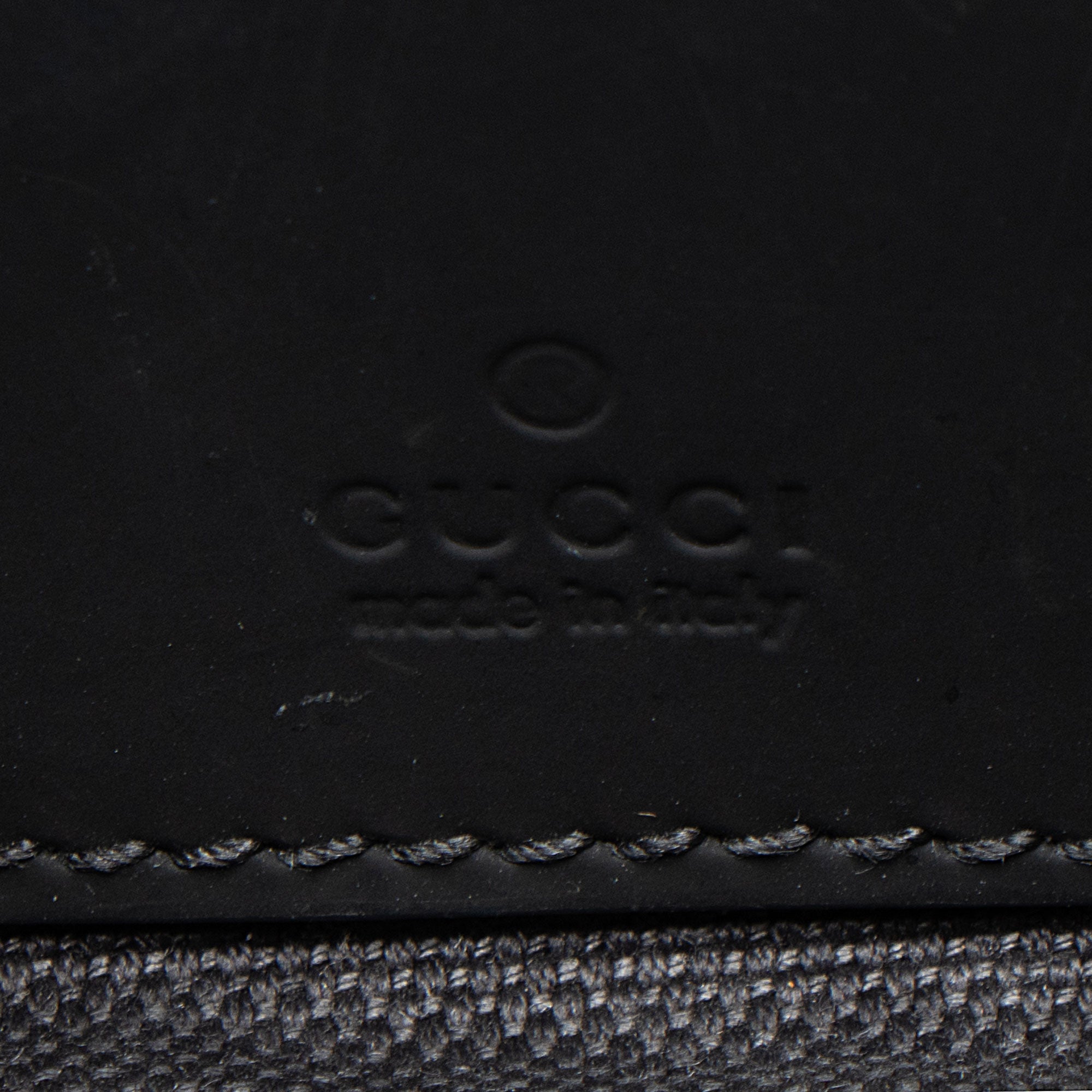 Rubber GG Effect Calfskin Mini Messenger
