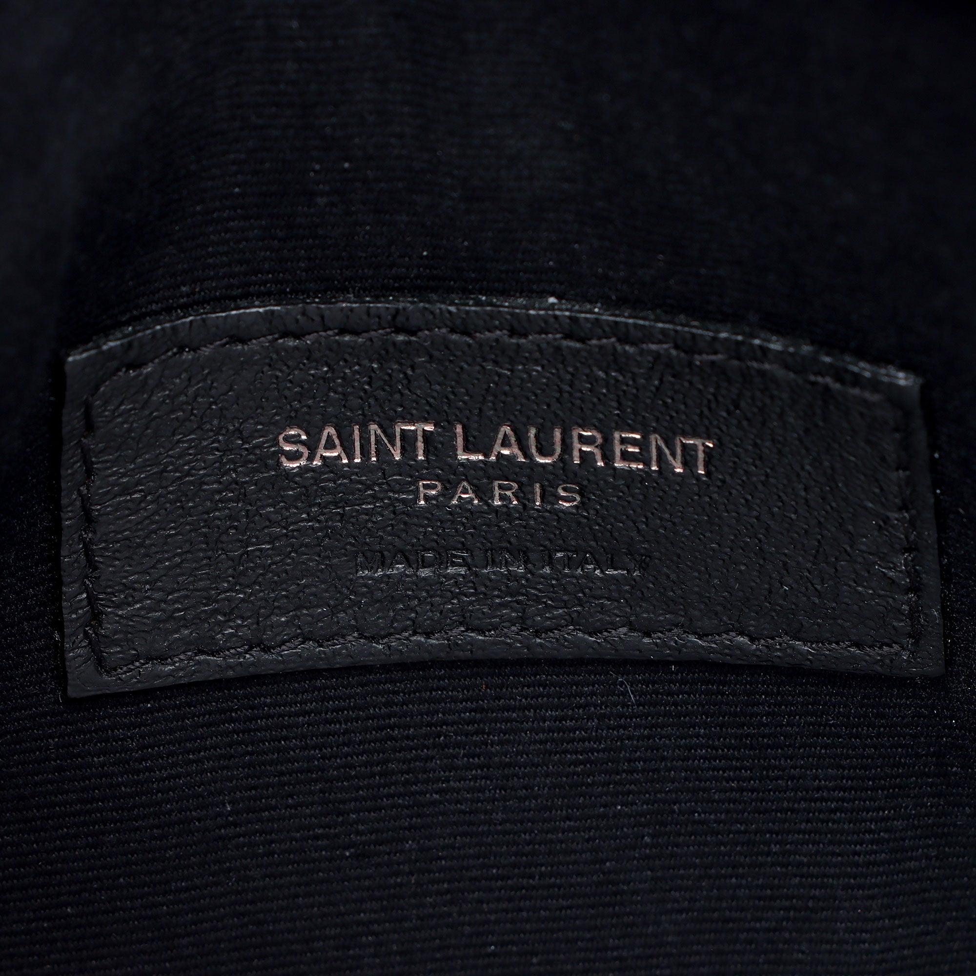 Saint Lauent Calfskin Monogram Uptown Baby Pouch (SHF-3t9Yvn)