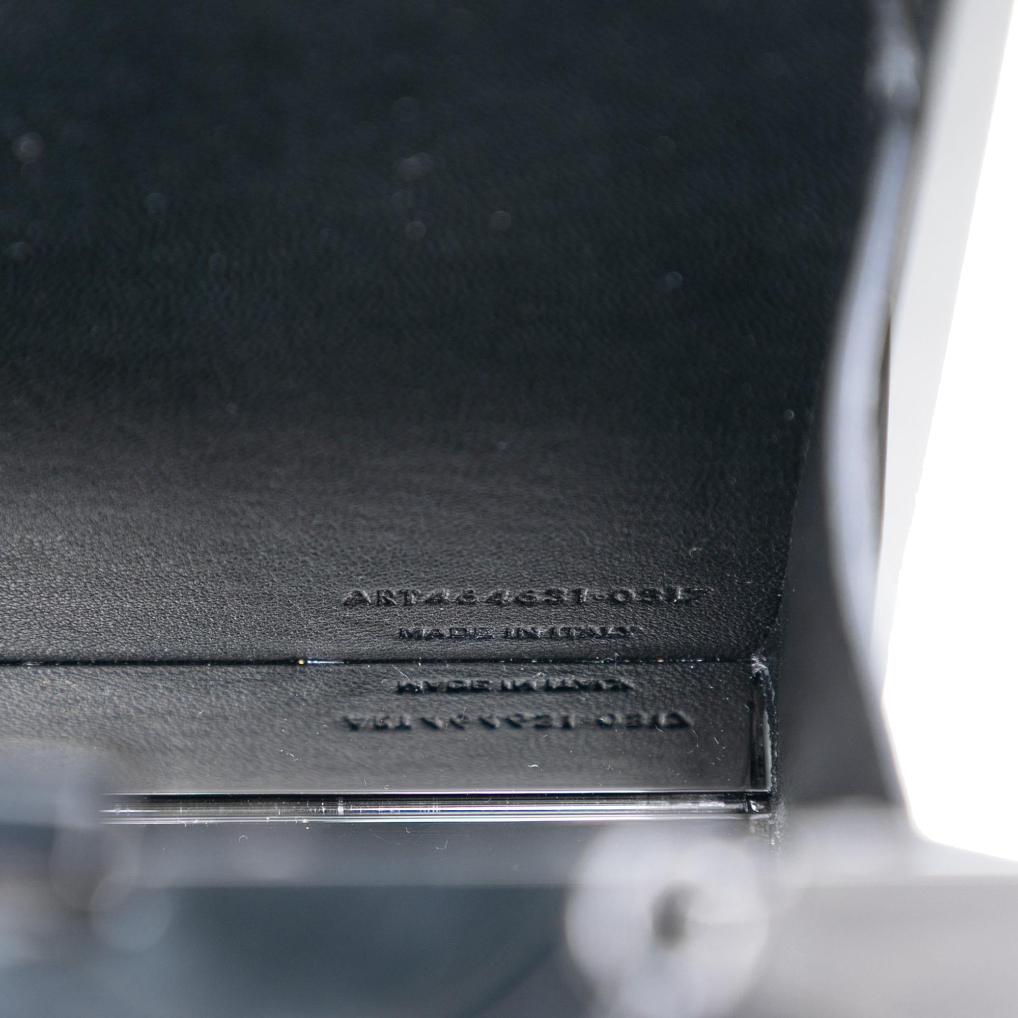 Saint Laurent Acrylic Tuxedo Box Clutch on Chain