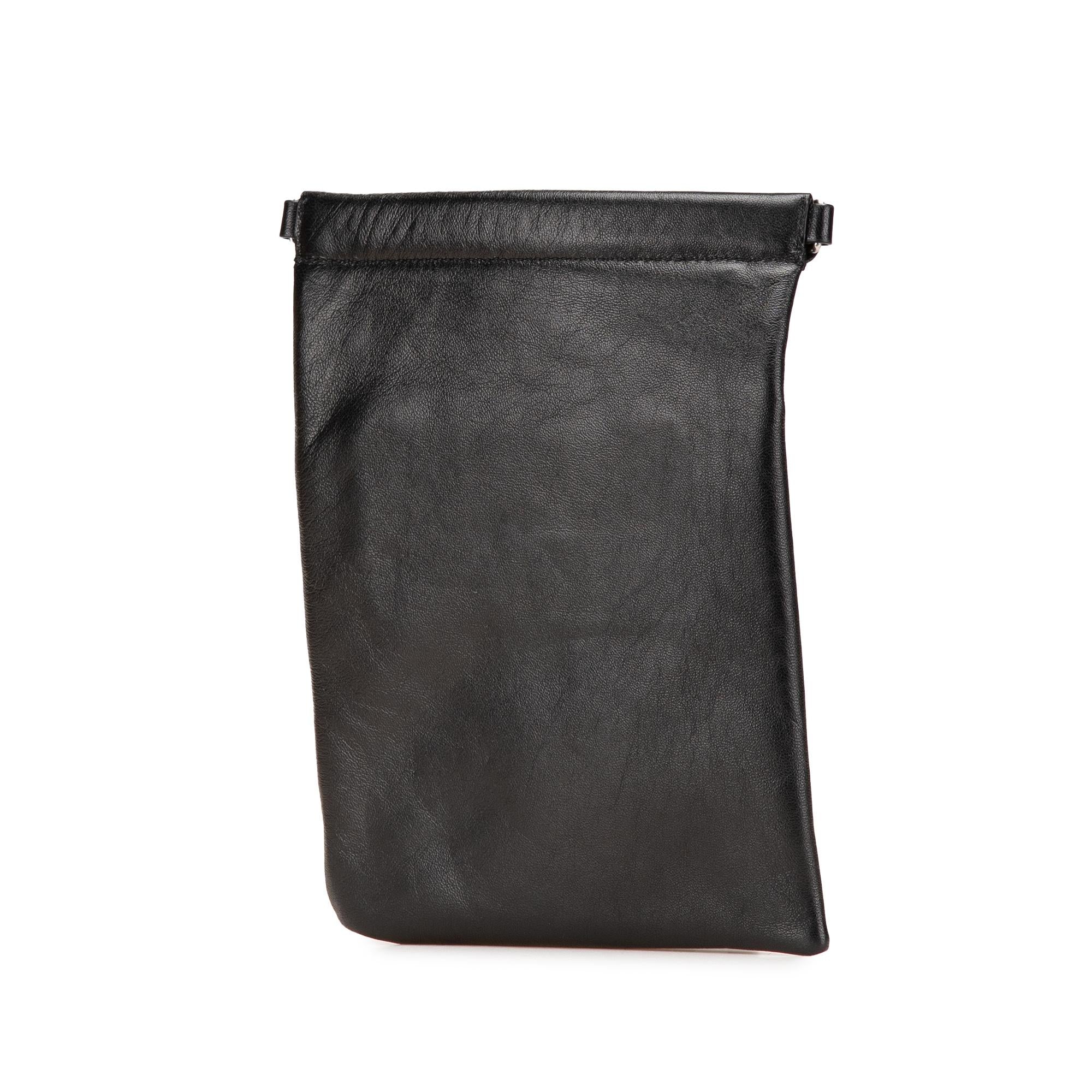 Saint Laurent Antiqued Lambskin Sid Flat Crossbody