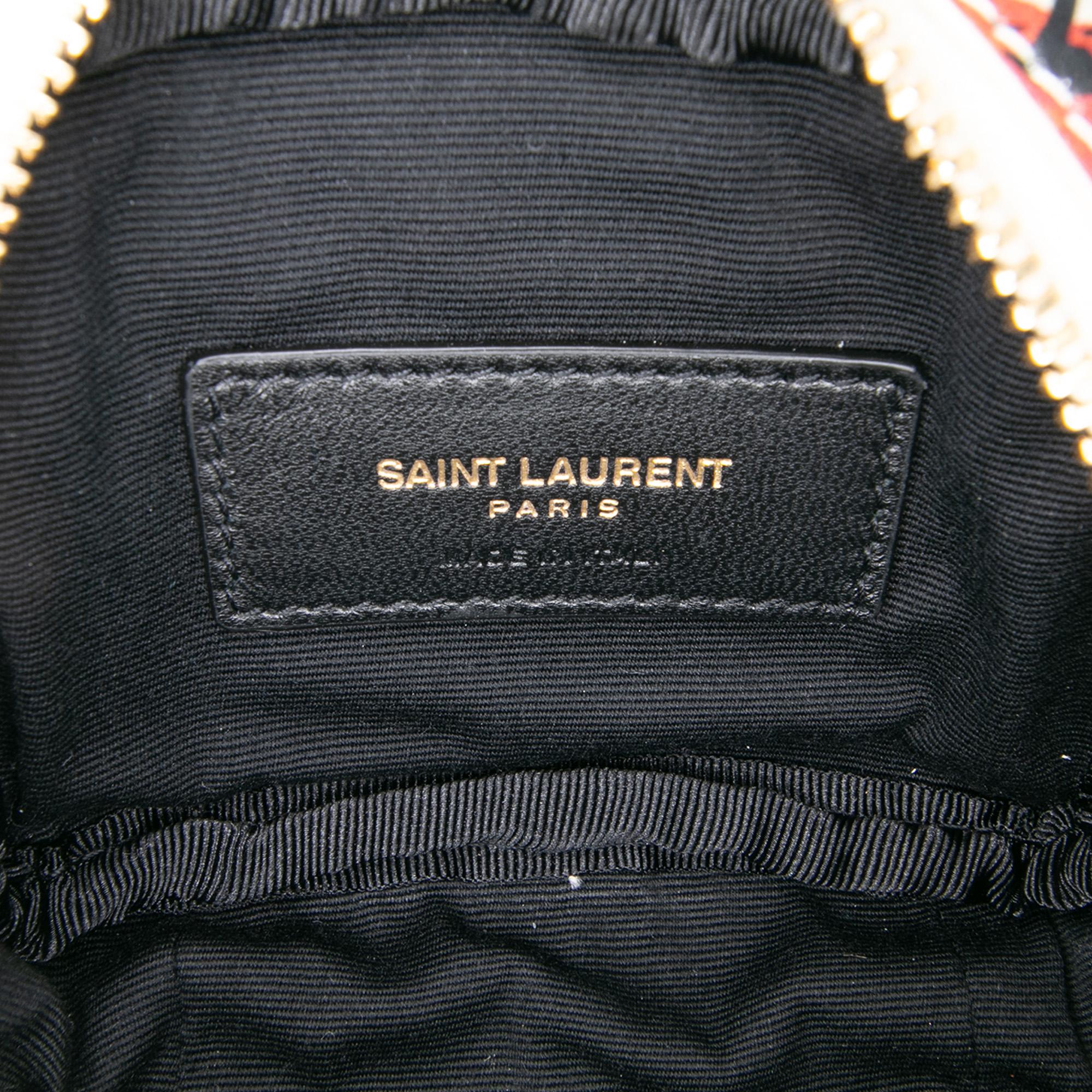 Saint Laurent Baby Calfskin Monogram Cherry Printed Lou Camera Bag