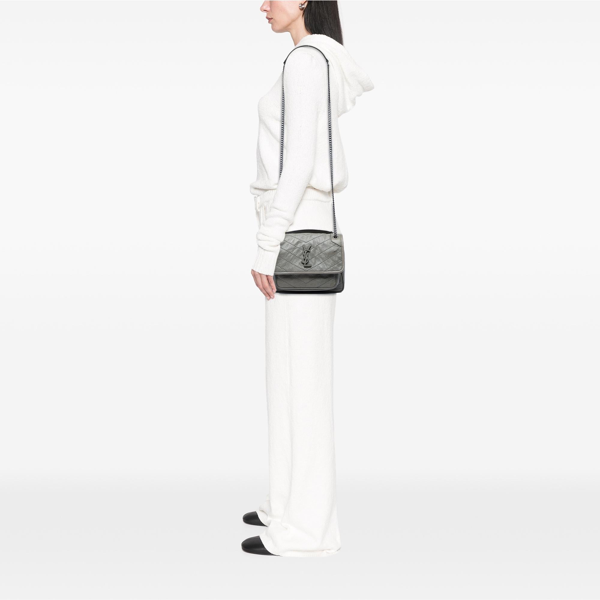Saint Laurent Baby Crinkled Calfskin Niki