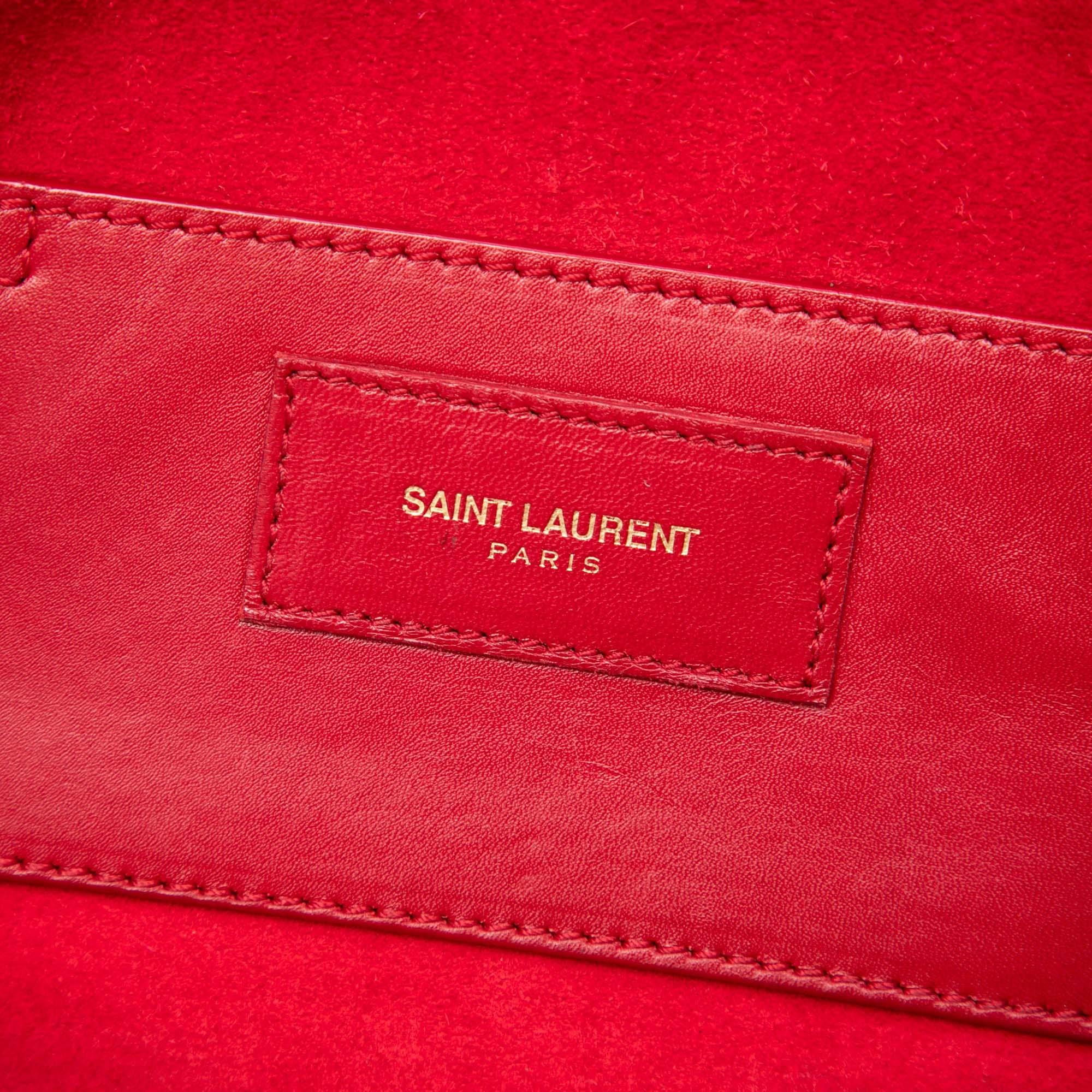 Saint Laurent Baby Leather Classic Duffle Satchel