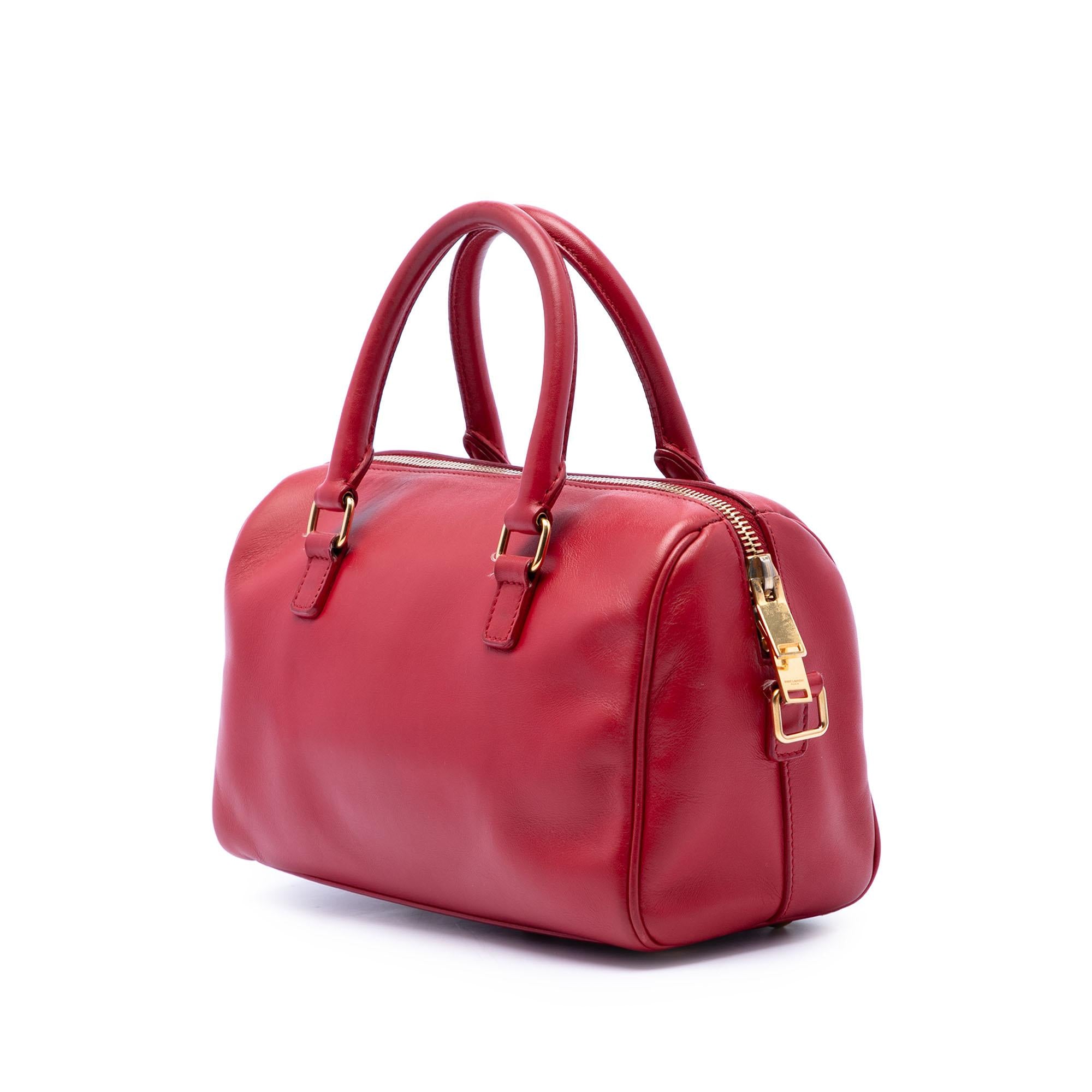 Saint Laurent Baby Leather Classic Duffle Satchel