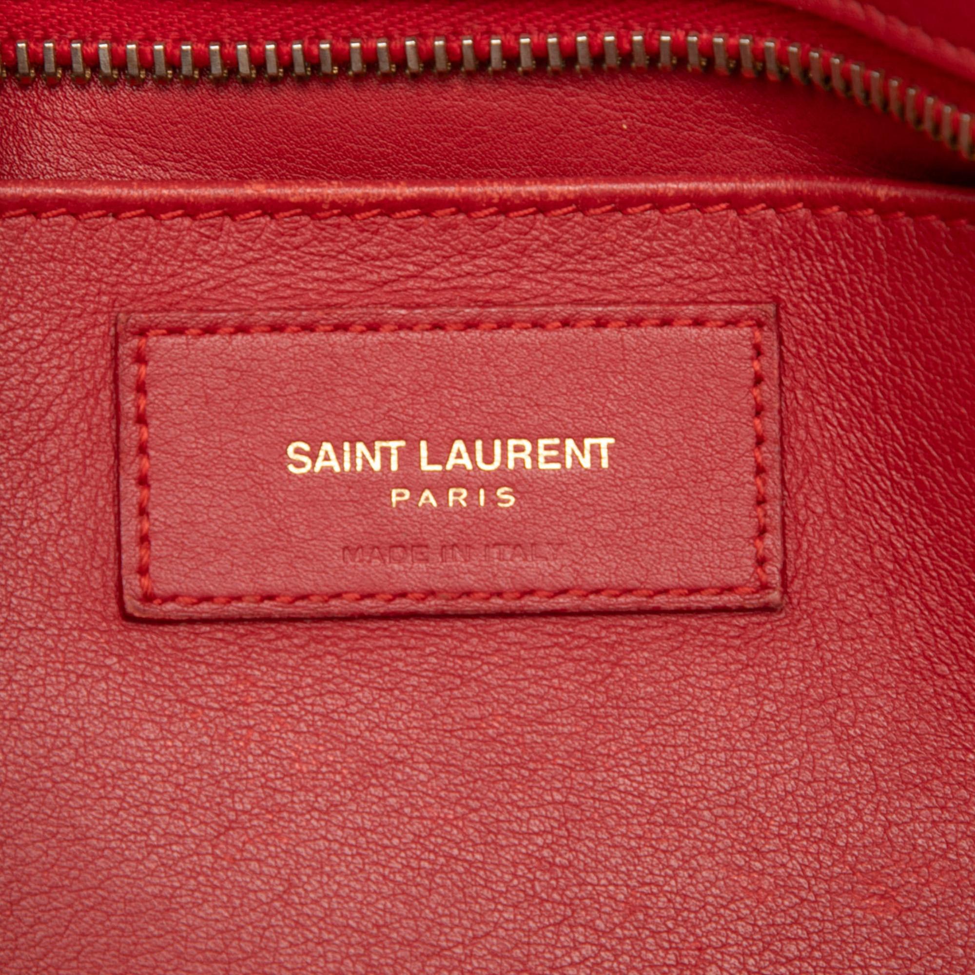 Saint Laurent Baby Leather Monogram Downtown Cabas Satchel