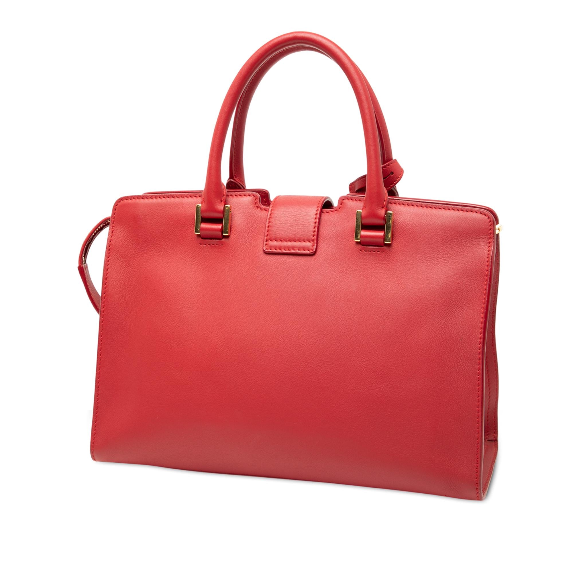 Saint Laurent Baby Leather Monogram Downtown Cabas Satchel