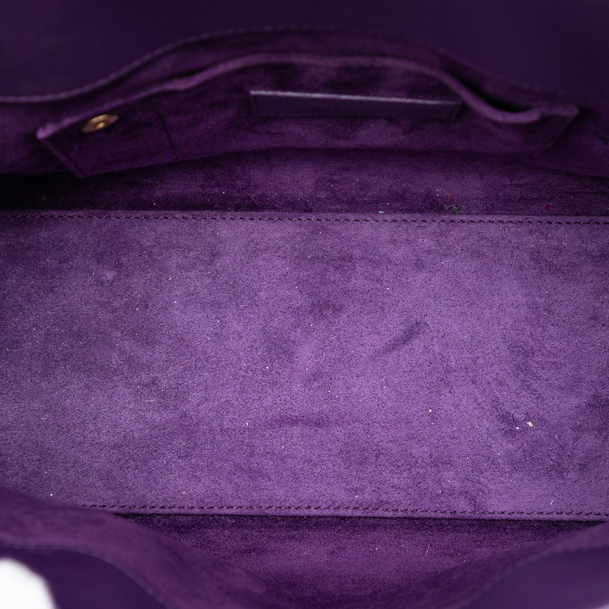 Saint Laurent Baby Leather Sac De Jour Satchel