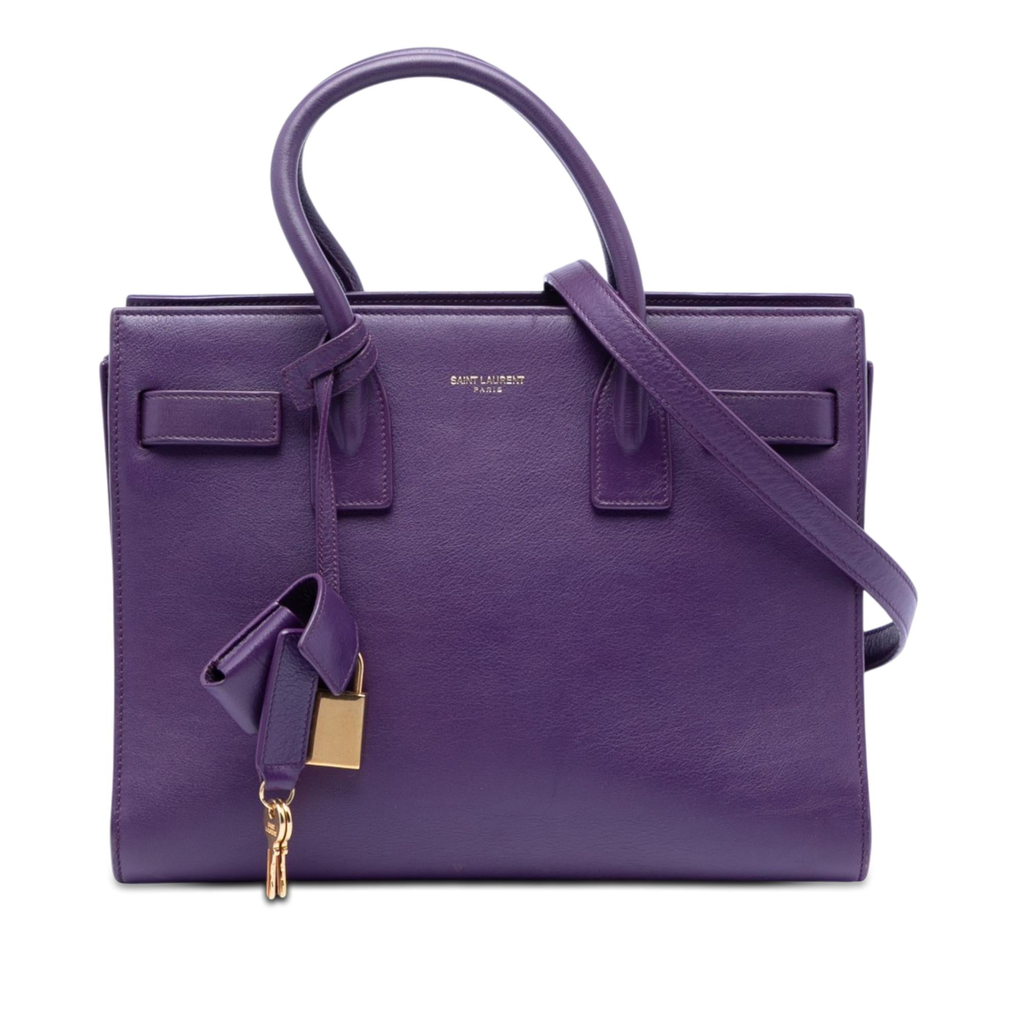 Saint Laurent Baby Leather Sac De Jour Satchel