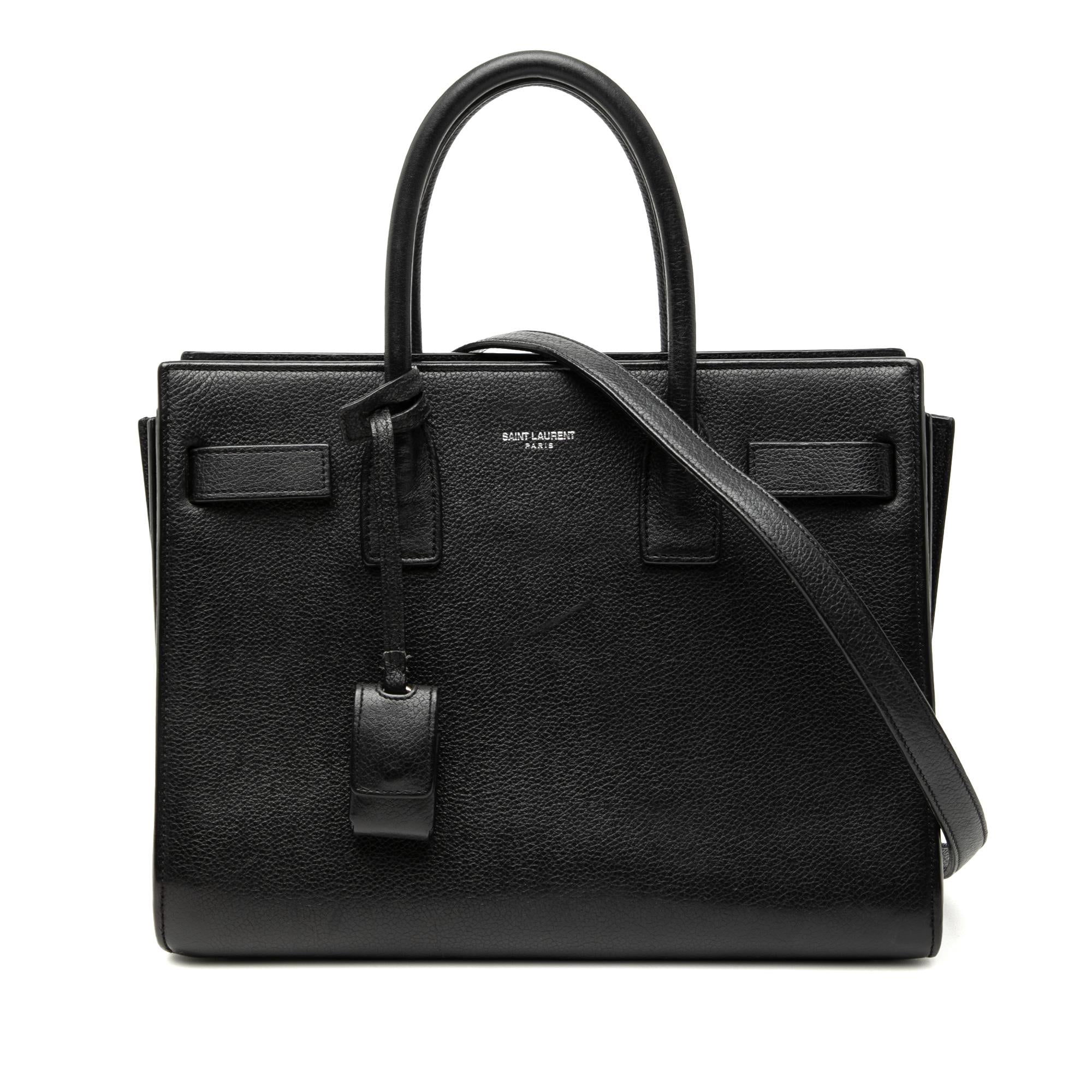 Saint Laurent Baby Leather Sac De Jour Satchel