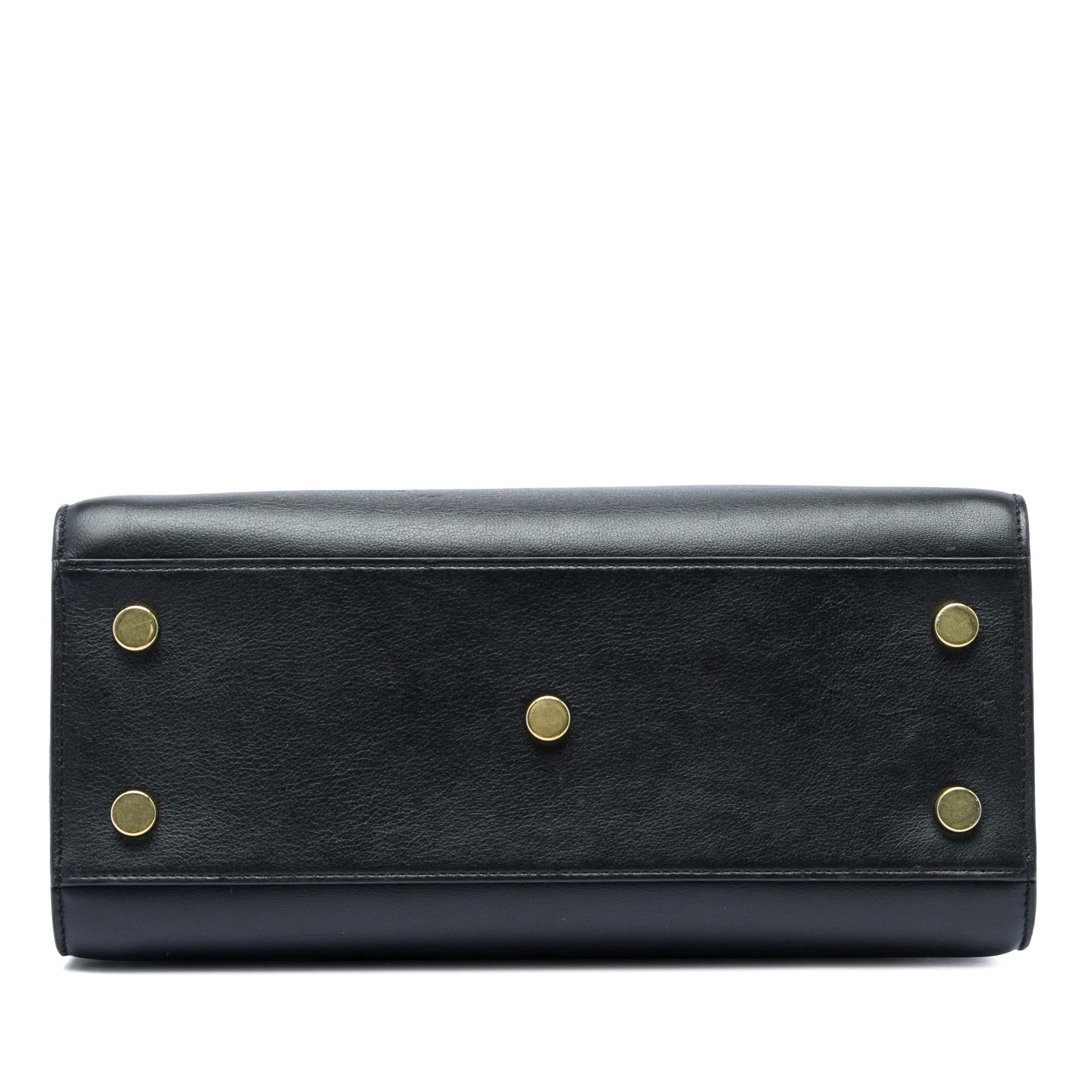 Saint Laurent Baby Leather Sac De Jour Satchel