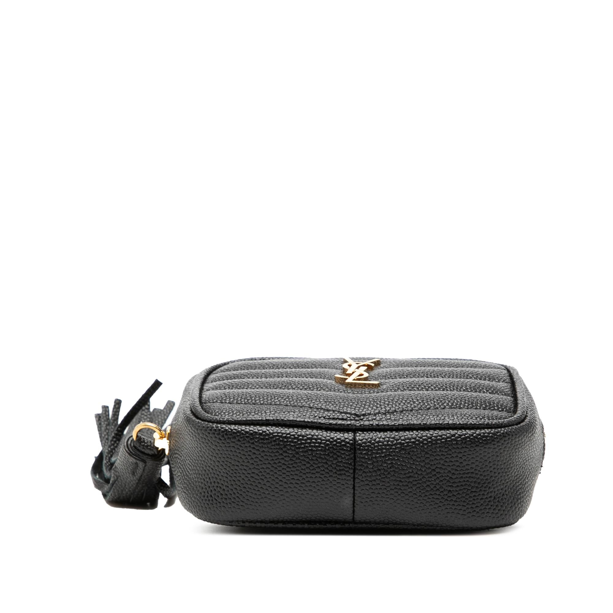Saint Laurent Baby Matelasse Grain De Poudre Monogram Lou Camera Bag