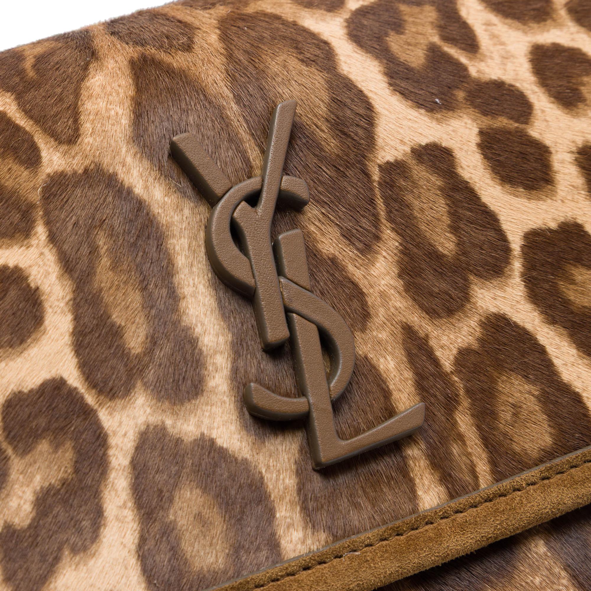Saint Laurent Baby Pony Hair Leopard Print Niki