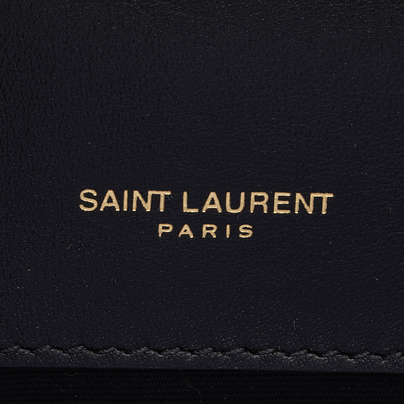 Saint Laurent Nappa Leather Bicolor Kate Small Shoulder Bag (SHF-ru59Gl)
