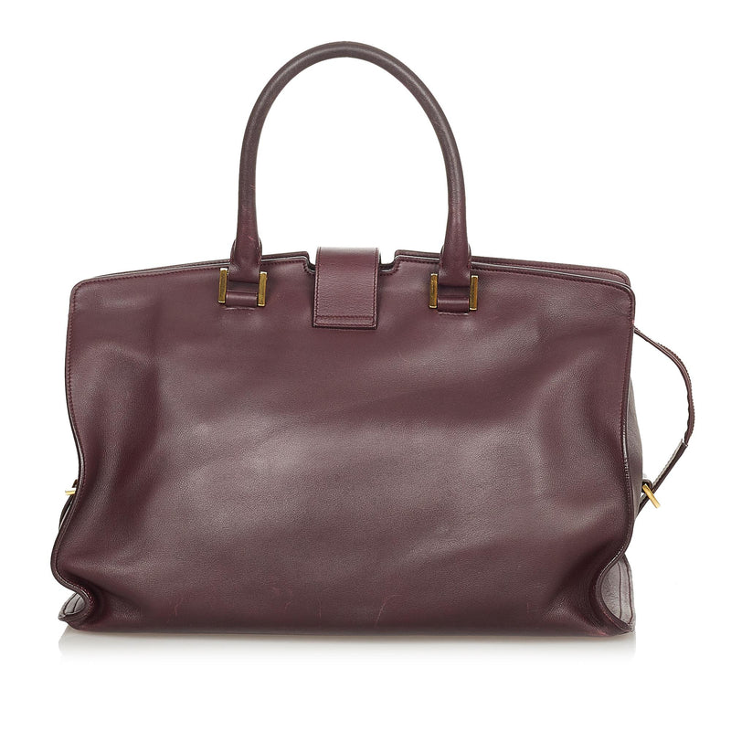 Saint Laurent Cabas Chyc Leather Handbag (SHG-HXqjDw)
