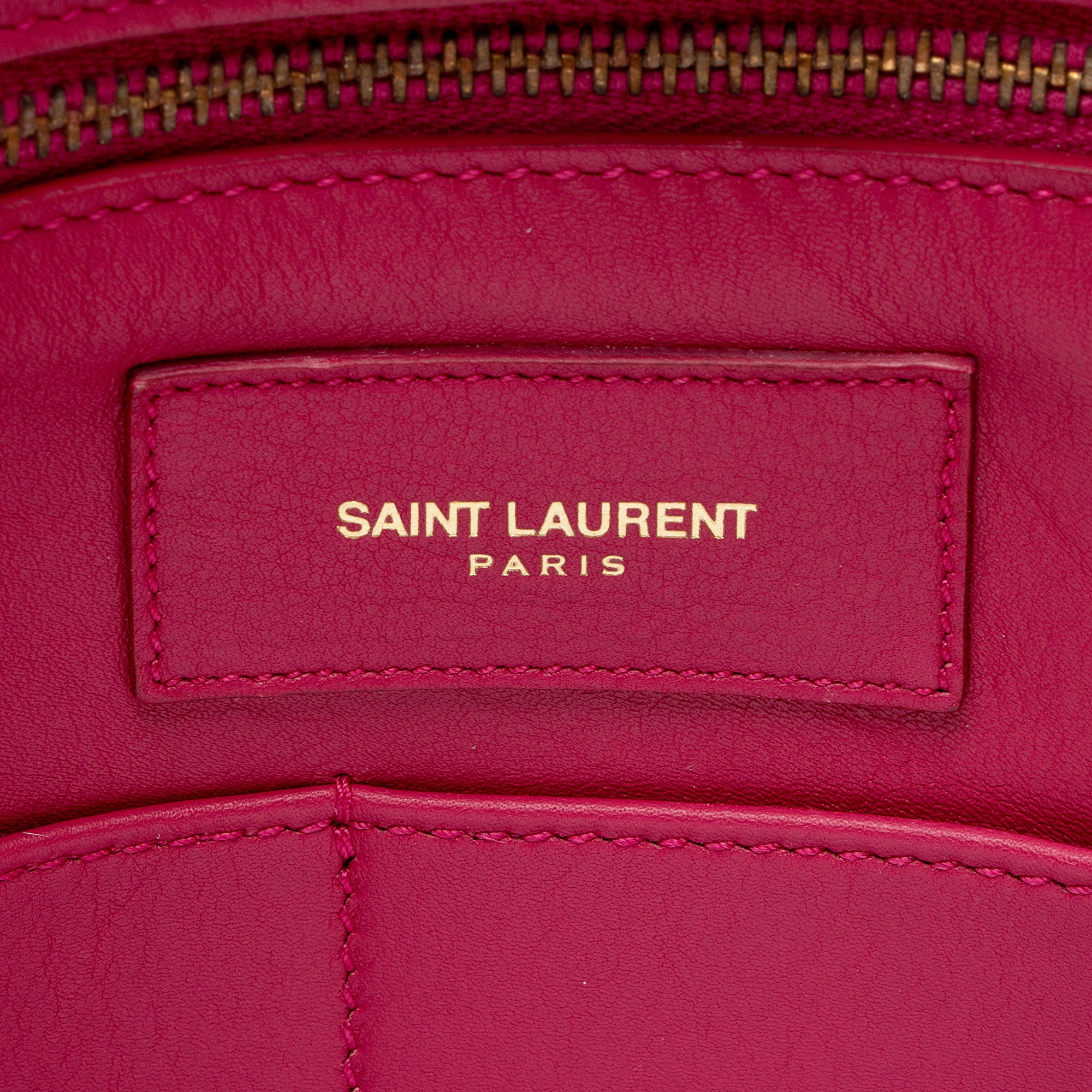 Saint Laurent Calfskin Cabas Chyc Medium Tote