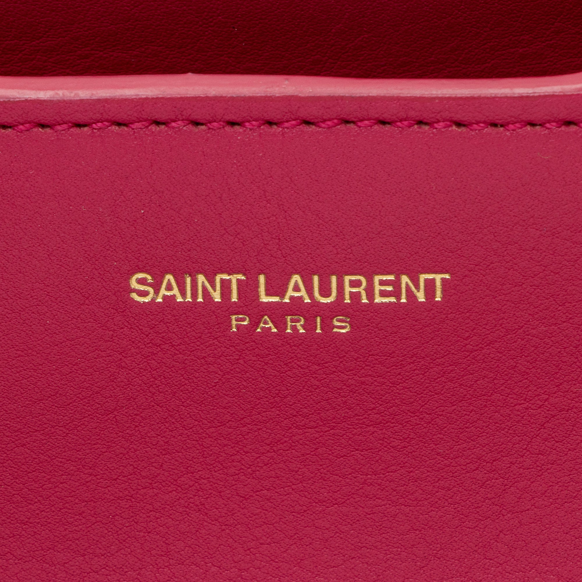Saint Laurent Calfskin Cabas Chyc Medium Tote