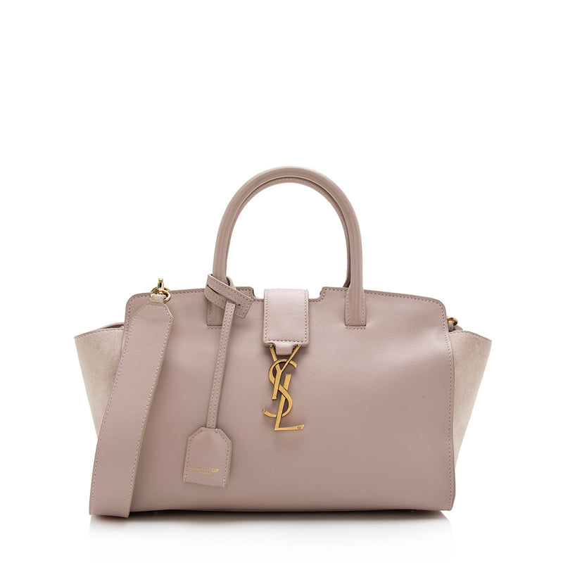 Yves Saint Laurent Monogram Taupe Cabas Tote Bag