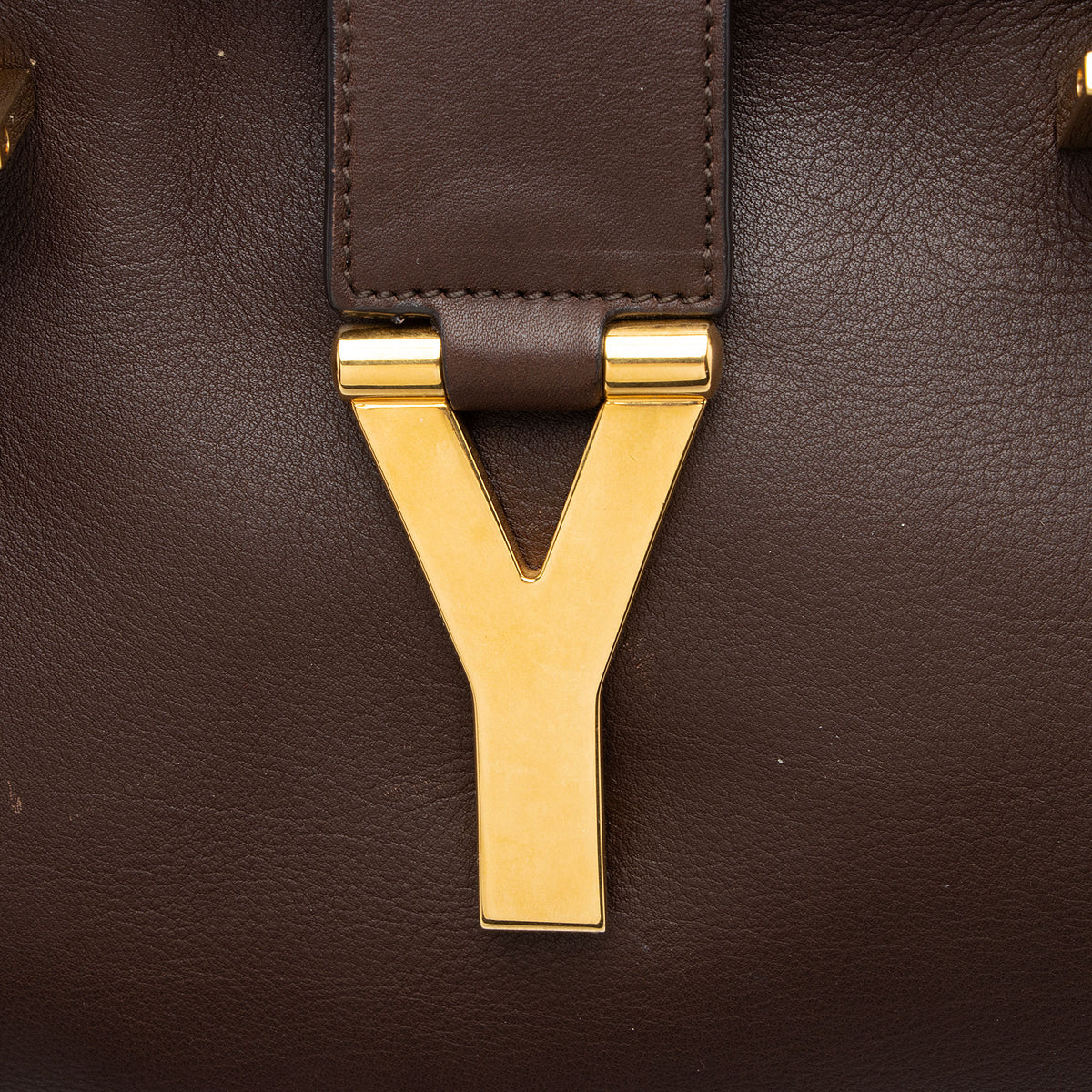 Saint Laurent Calfskin Classic Cabas Y Medium Tote