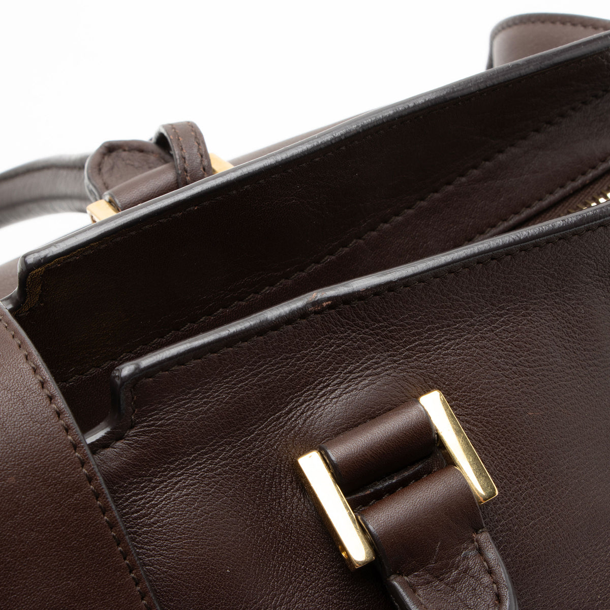 Saint Laurent Calfskin Classic Cabas Y Medium Tote