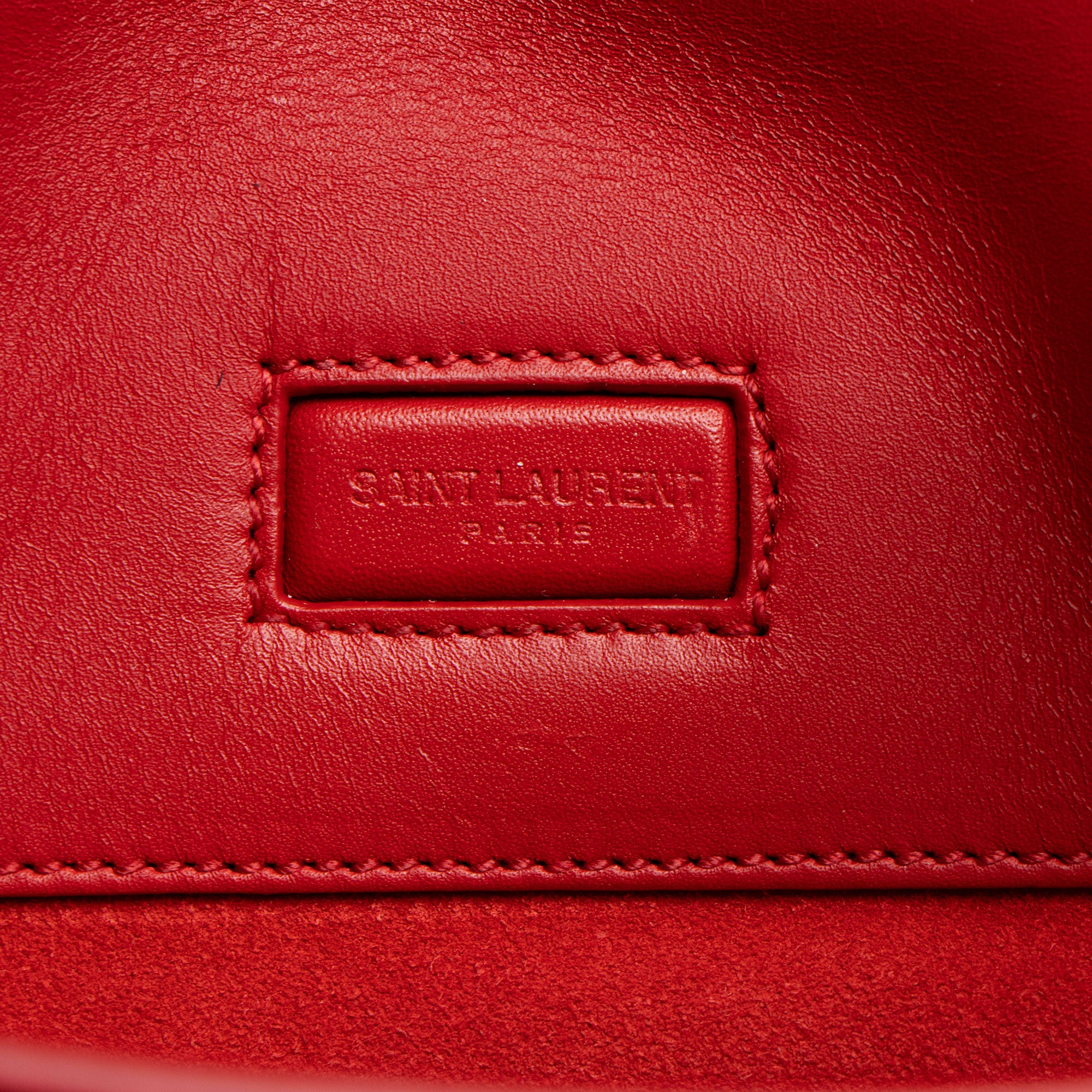 Saint Laurent Calfskin Duffle 6 Satchel