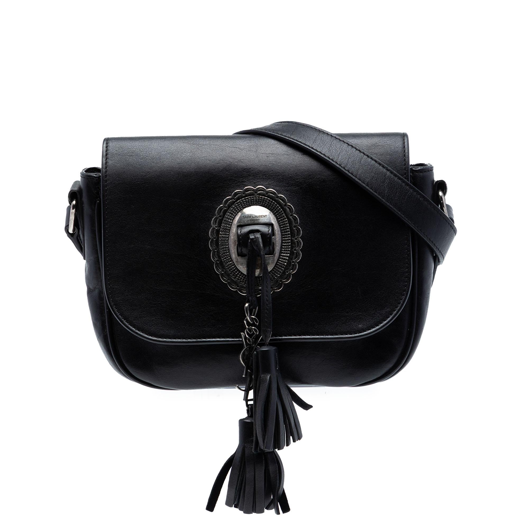 Saint Laurent Calfskin Kim Tassel Crossbody