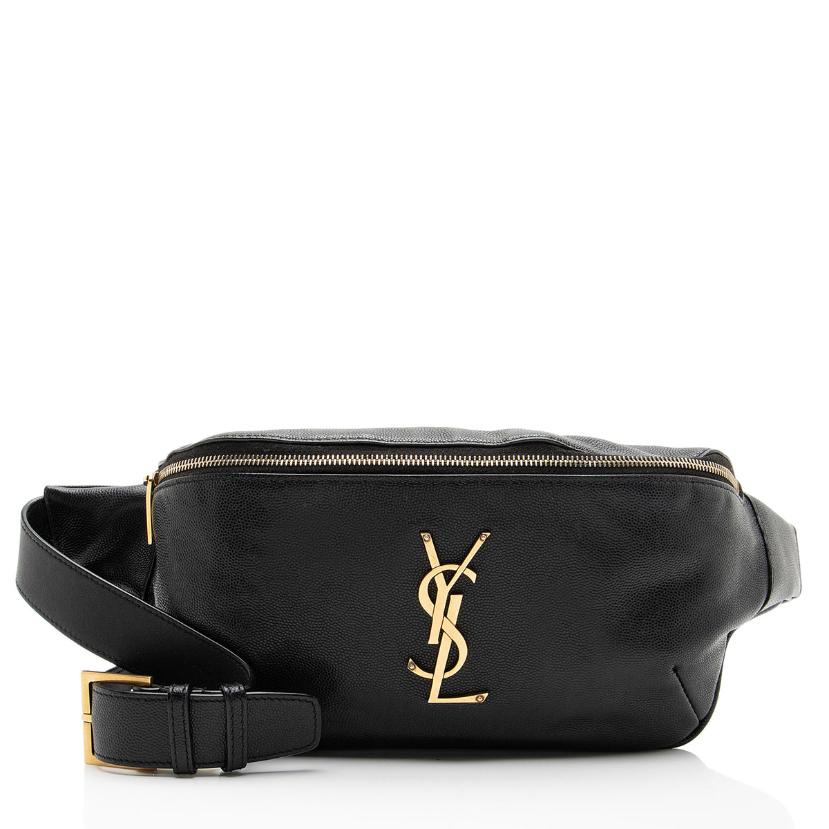 Saint Laurent Calfskin Monogram Cassandre Classic Belt Bag