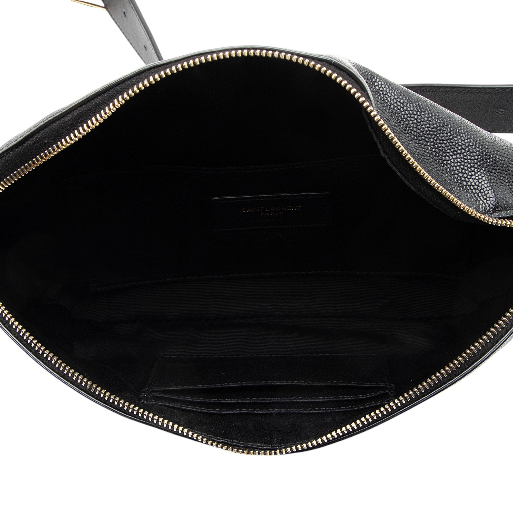 Saint Laurent Calfskin Monogram Cassandre Classic Belt Bag
