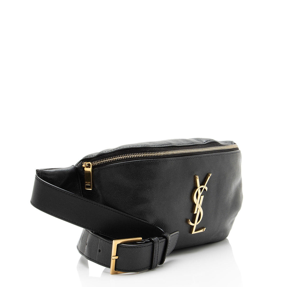 Saint Laurent Calfskin Monogram Cassandre Classic Belt Bag