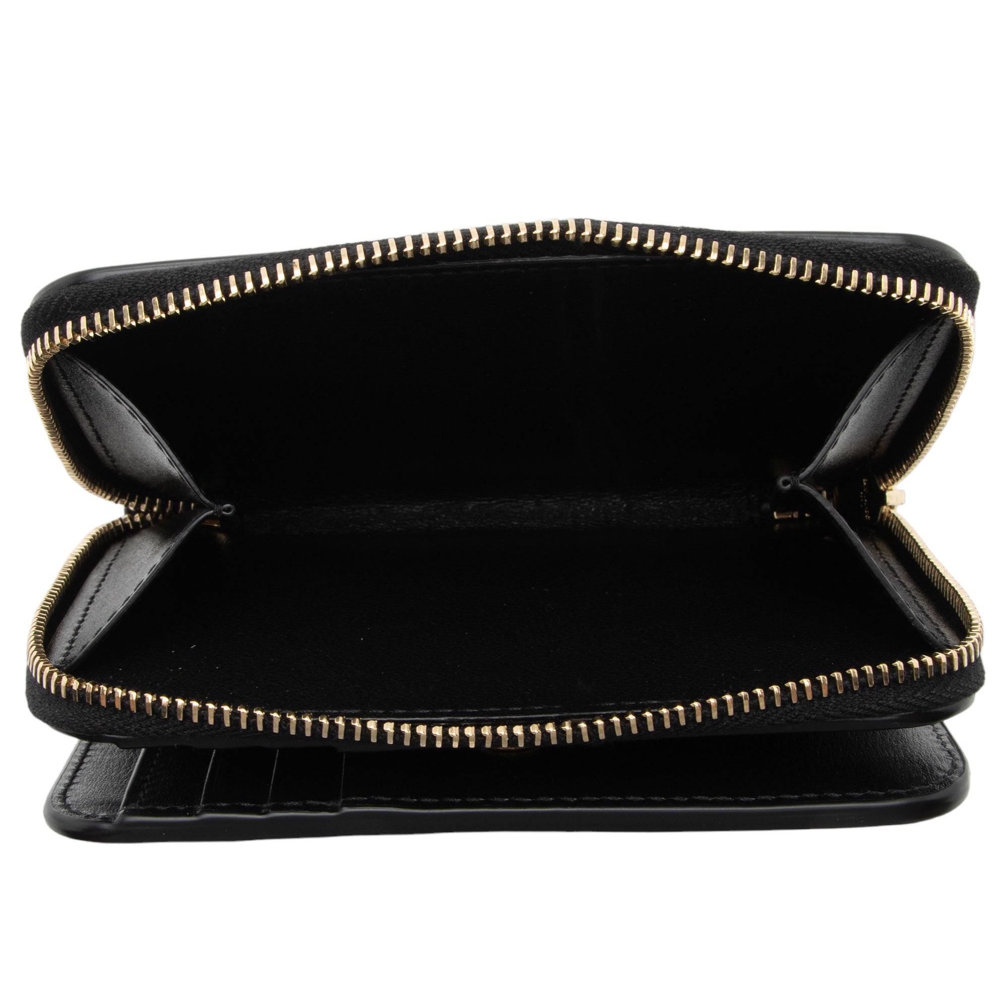 Saint Laurent Calfskin Monogram Compact Zip Around Wallet (SHF-p3n5HY)