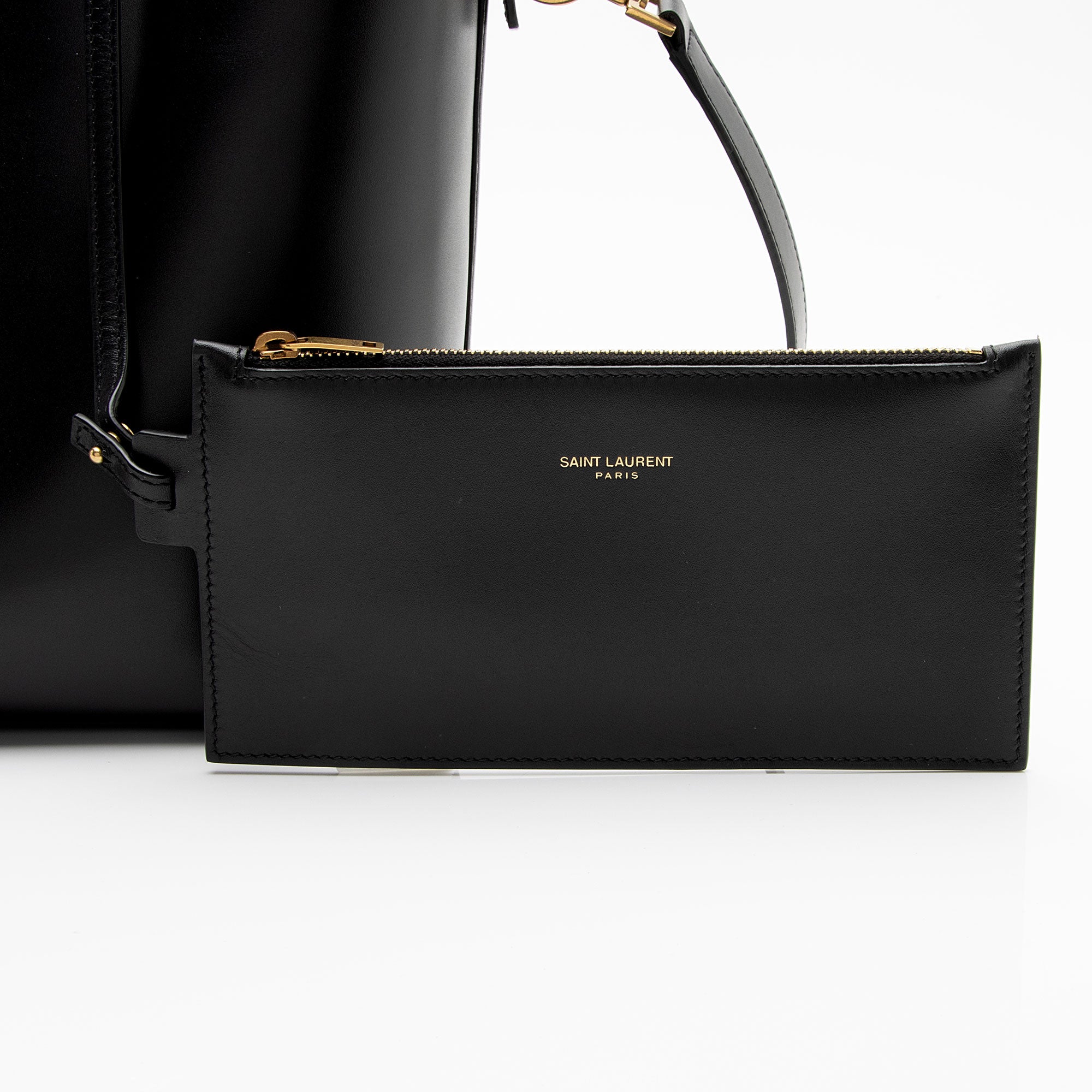 Saint Laurent Calfskin Monogram Le 37 Bucket Bag (SHF-YsxF8W)