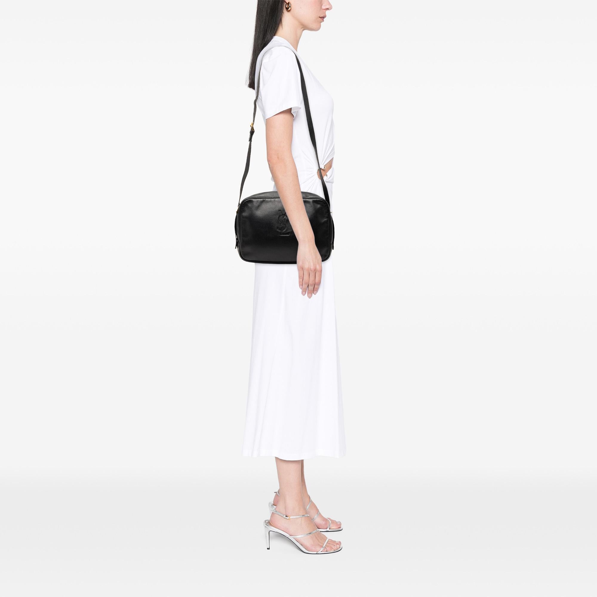 Saint Laurent Calfskin Monogram Lou Camera Bag